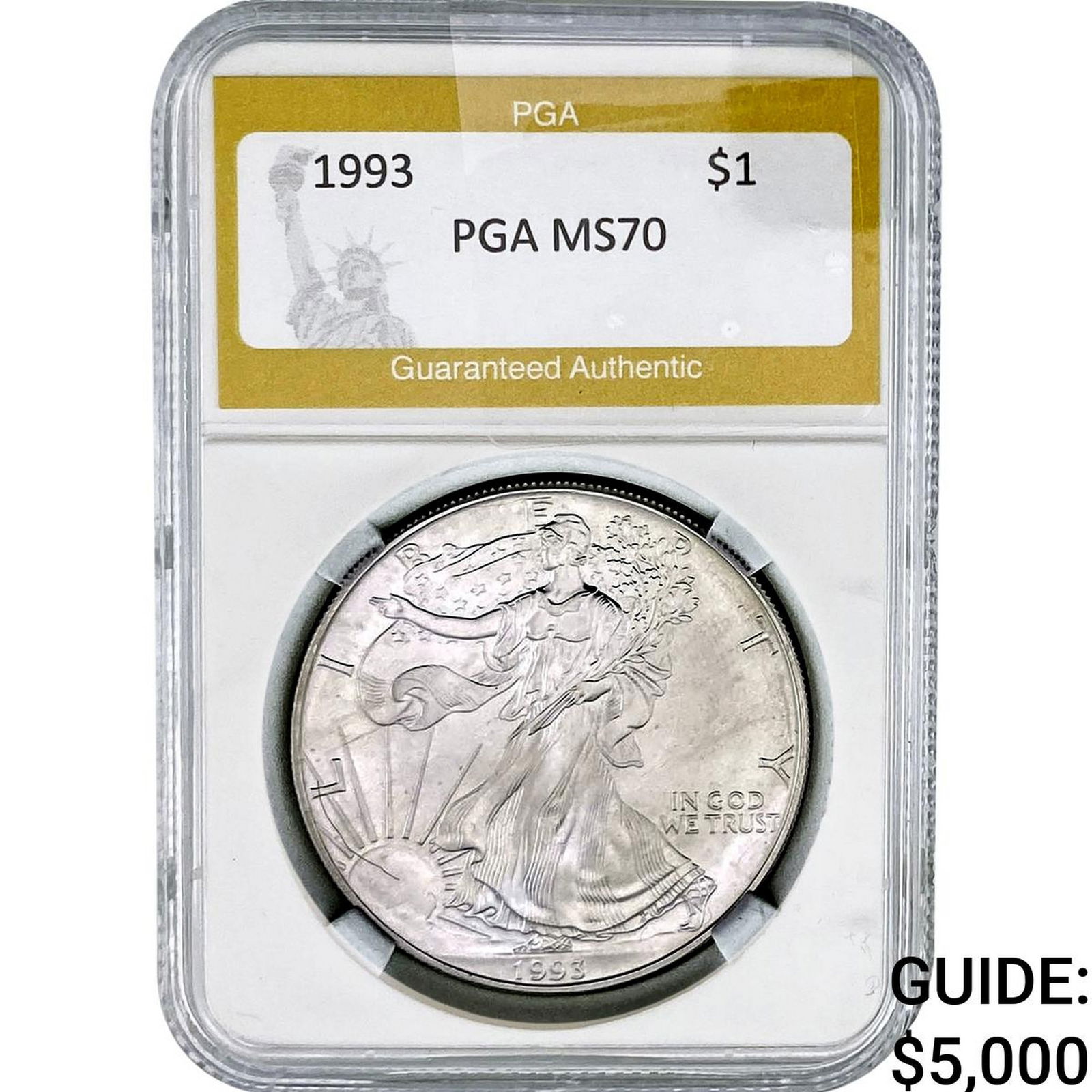 1993 Silver Eagle PGA MS70: 1993 Silver Eagle PGA MS70