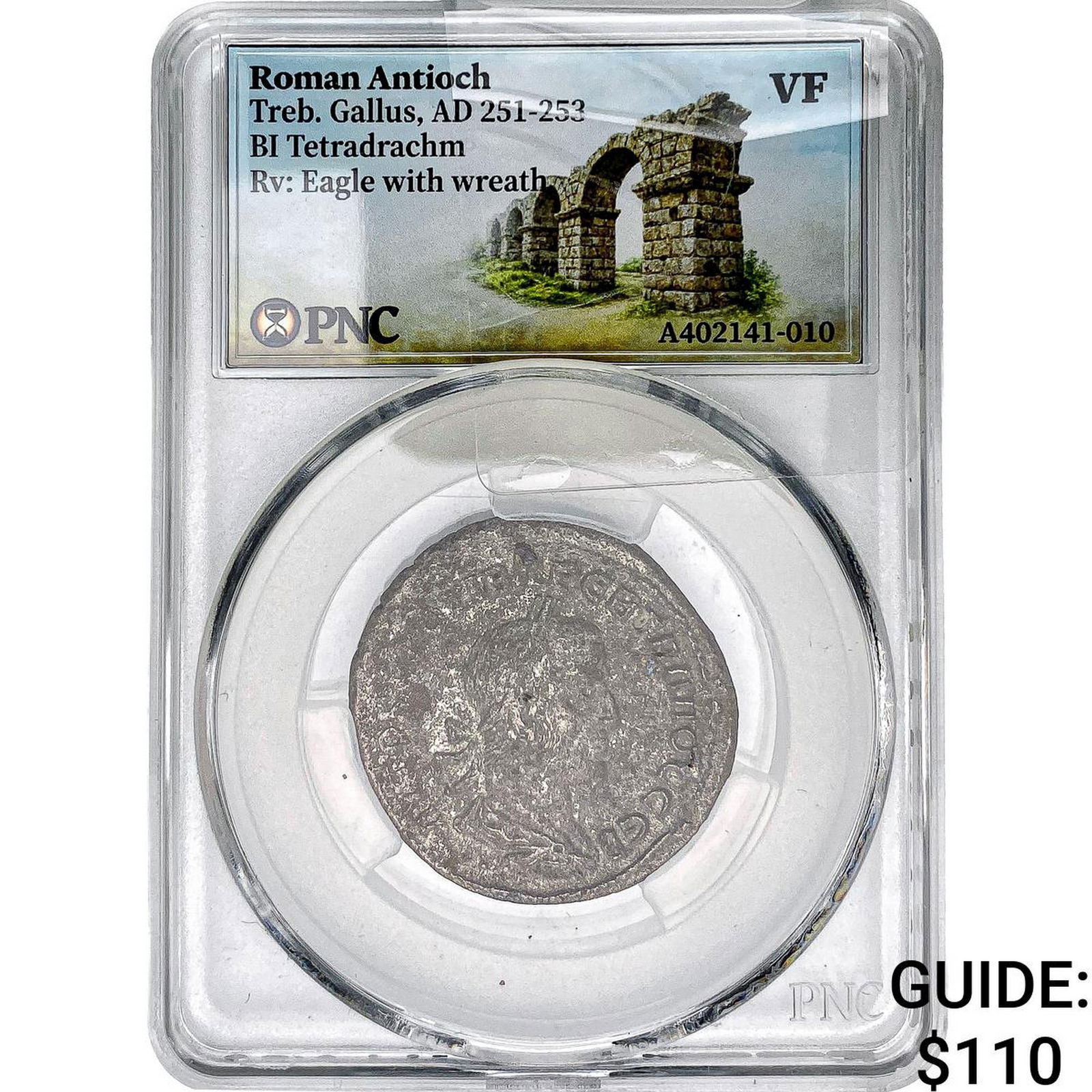 Roman Antioch Treb. Gallus 251-253 AD Bi-Tetradrachm PNC VF: Roman Antioch Treb. Gallus 251-253 AD Bi-Tetradrachm PNC VF
