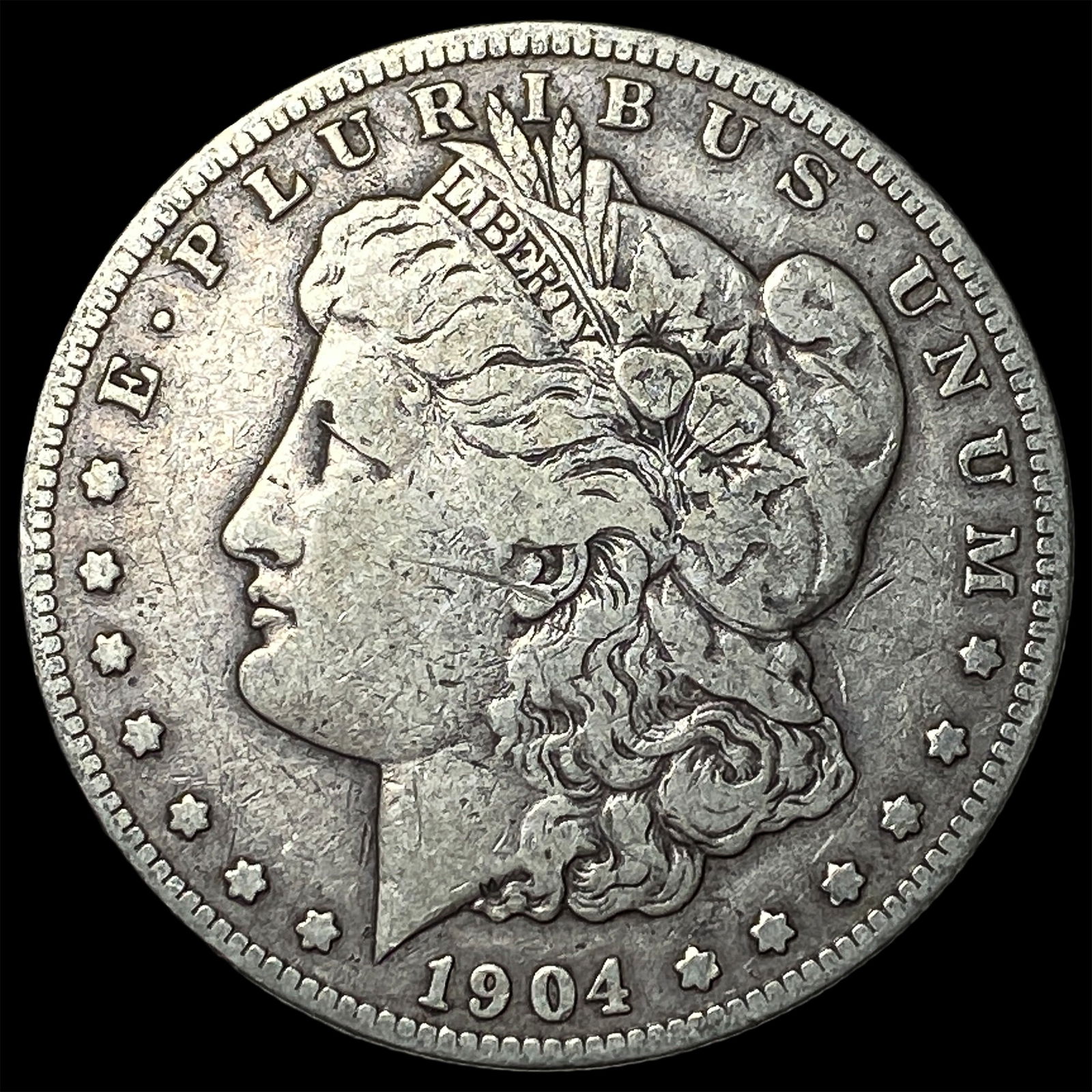 1904-S Silver Morgan Dollar LIGHTLY CIRCULATED: 1904-S Silver Morgan Dollar LIGHTLY CIRCULATED