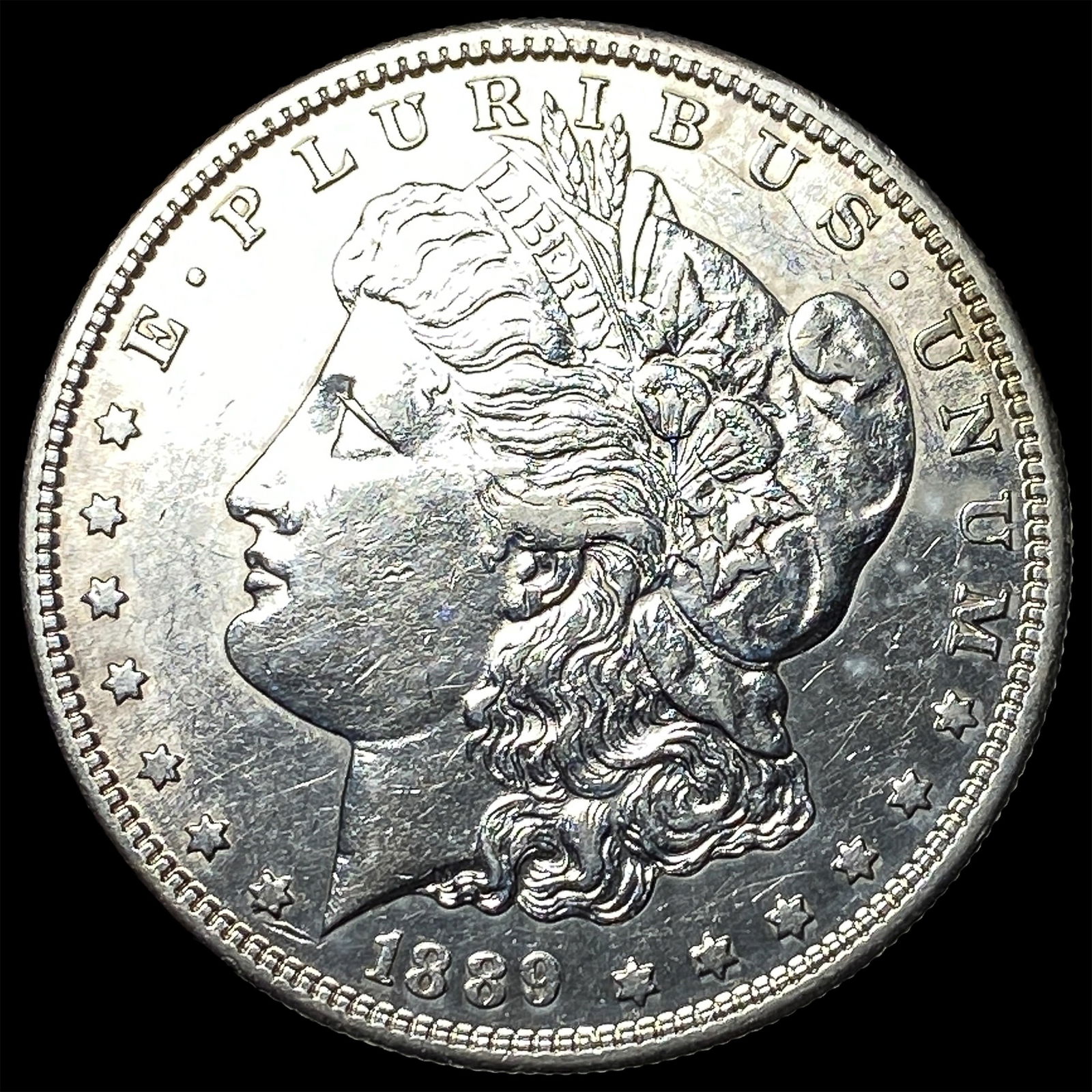 1889-S Silver Morgan Dollar CLOSELY UNCIRCULATED (1 of 2)