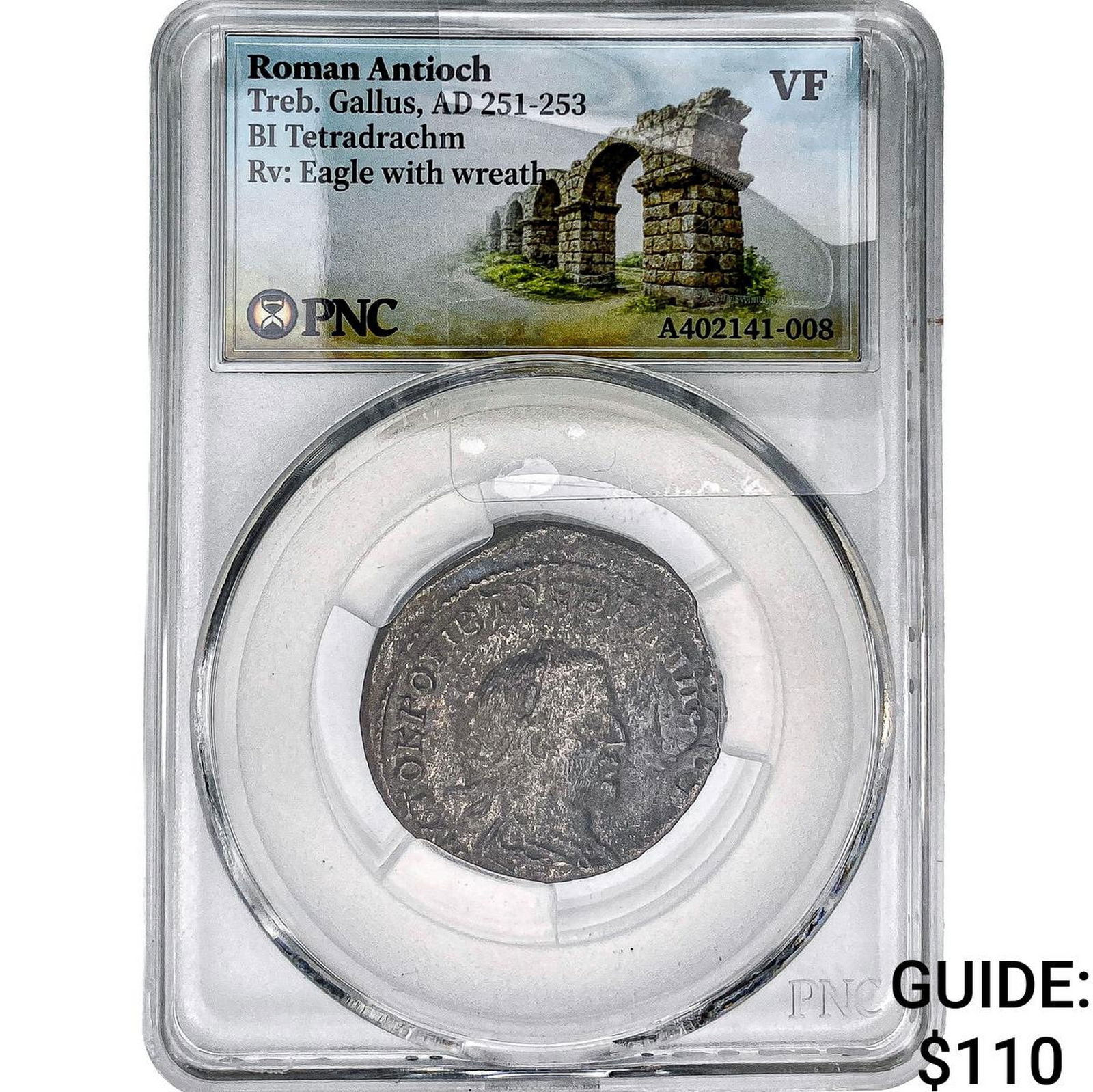 Roman Antioch Treb. Gallus 251-253 AD Bi-Tetradrachm PNC VF: Roman Antioch Treb. Gallus 251-253 AD Bi-Tetradrachm PNC VF