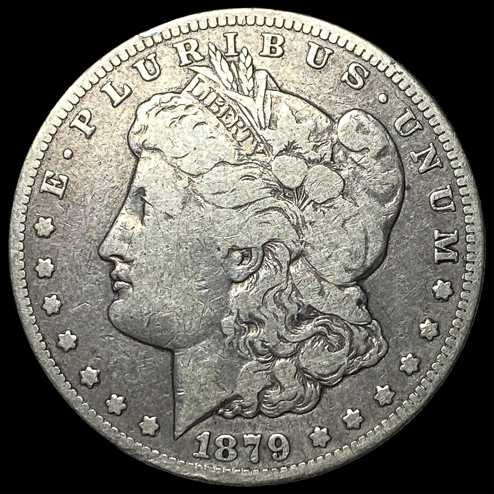 1879-CC Silver Morgan Dollar LIGHTLY CIRCULATED: 1879-CC Silver Morgan Dollar LIGHTLY CIRCULATED