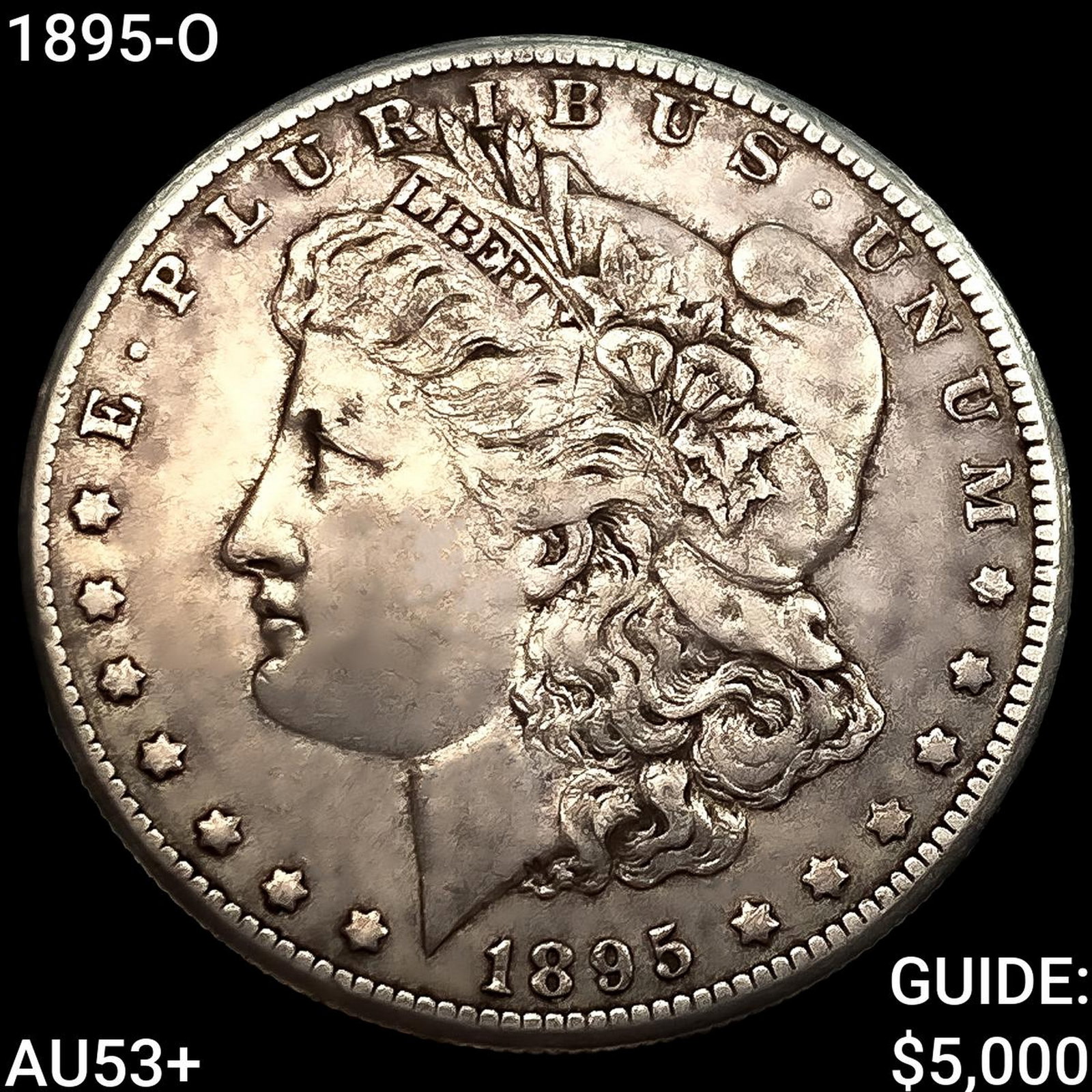 1895-O Morgan Silver Dollar CLOSELY UNCIRCULATED+: 1895-O Morgan Silver Dollar CLOSELY UNCIRCULATED+