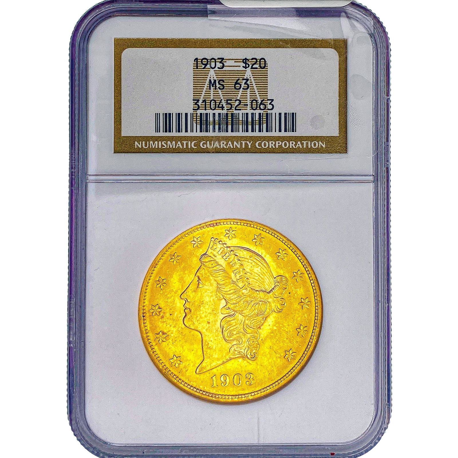 1903 $20 Gold Double Eagle NGC MS63 (1 of 2)