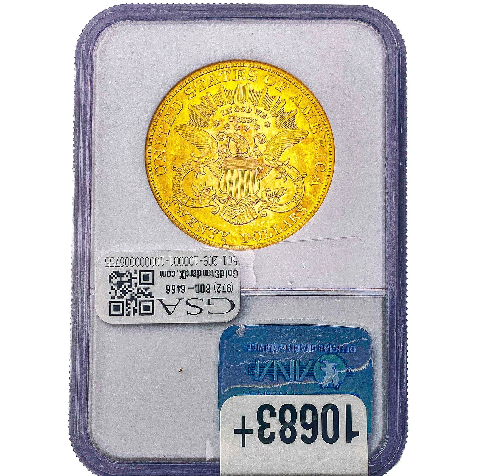 1903 $20 Gold Double Eagle NGC MS63 - 2