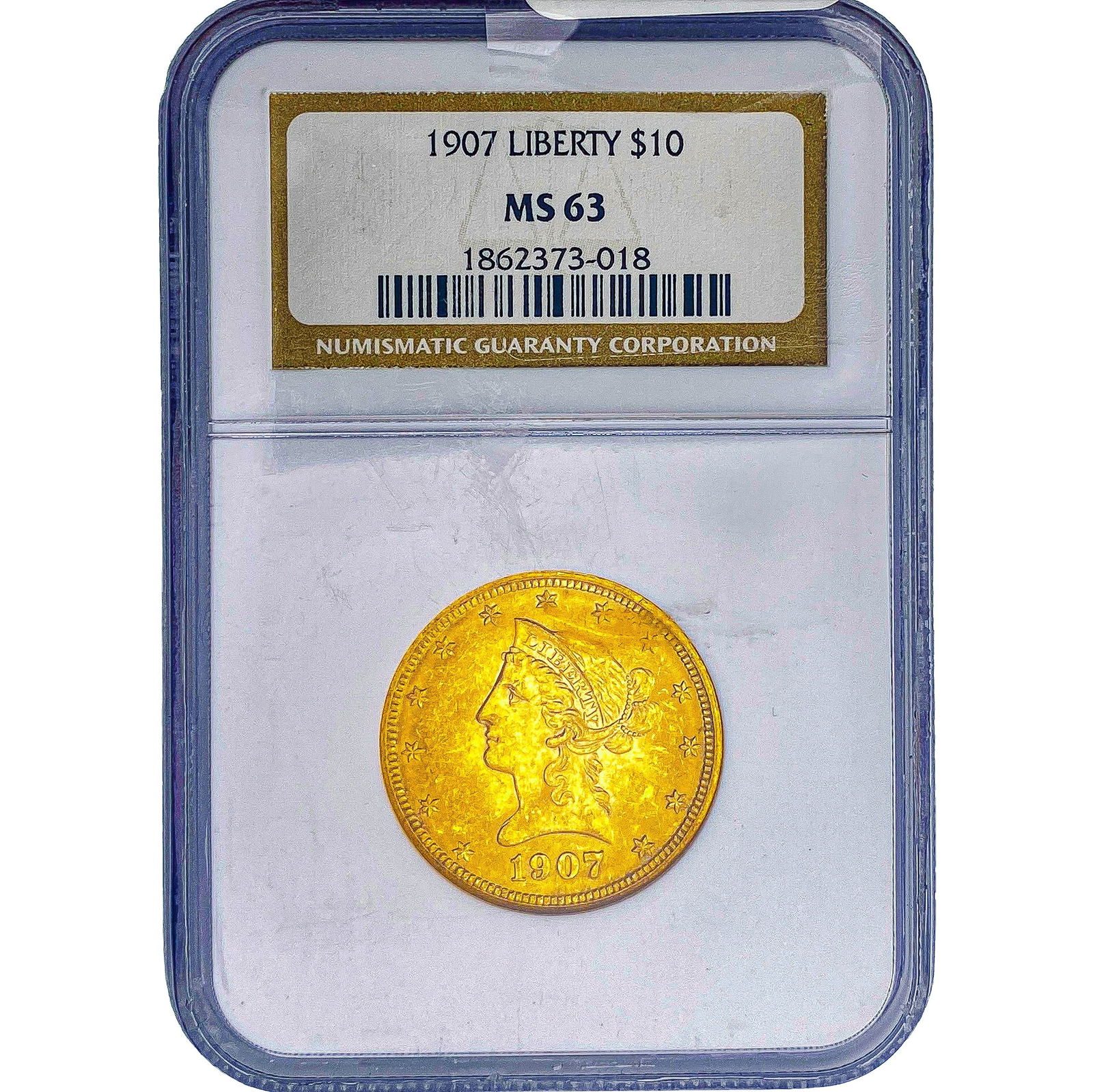 1907 $10 Gold Eagle NGC MS63 (1 of 2)