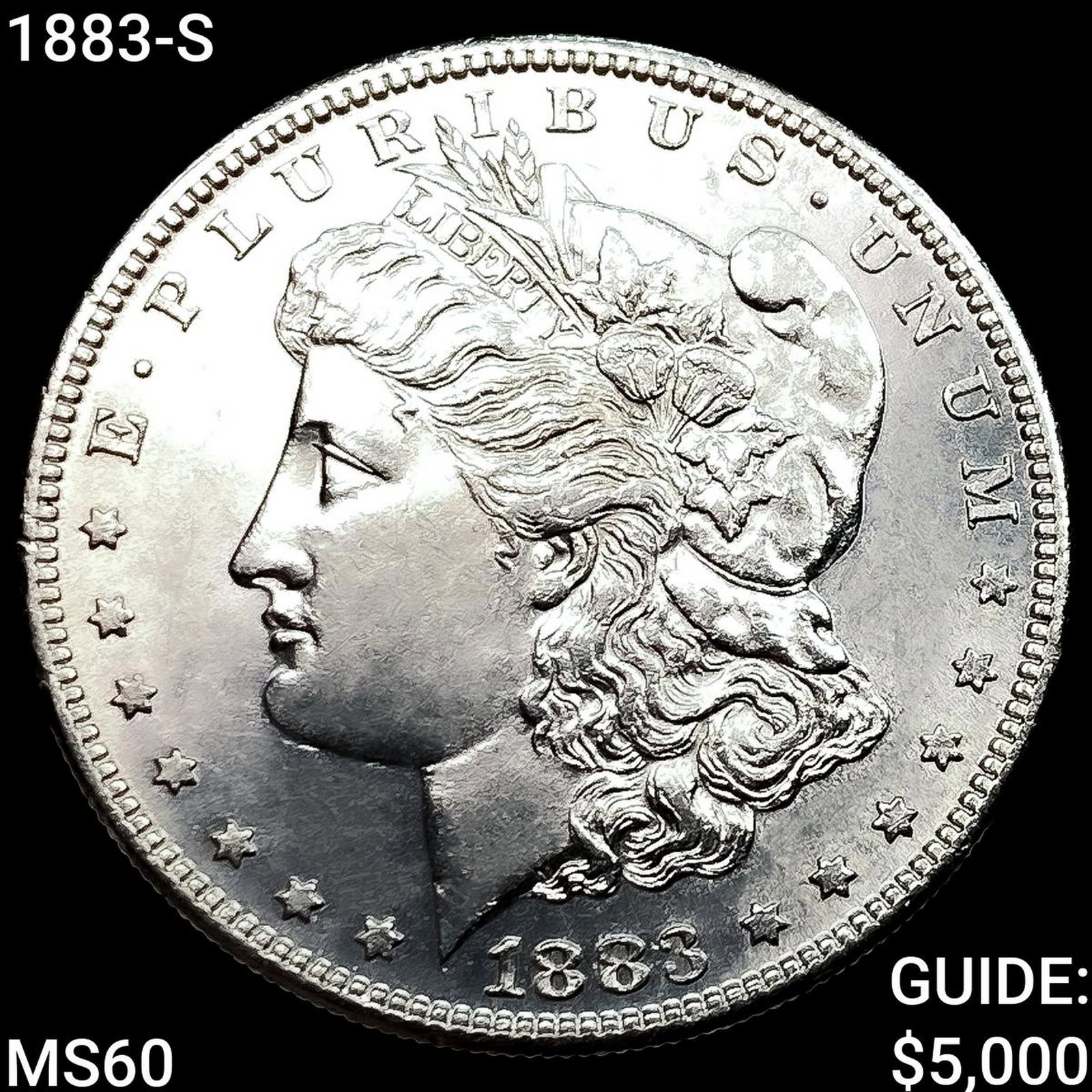 1883-S Morgan Silver Dollar UNCIRCULATED: 1883-S Morgan Silver Dollar UNCIRCULATED