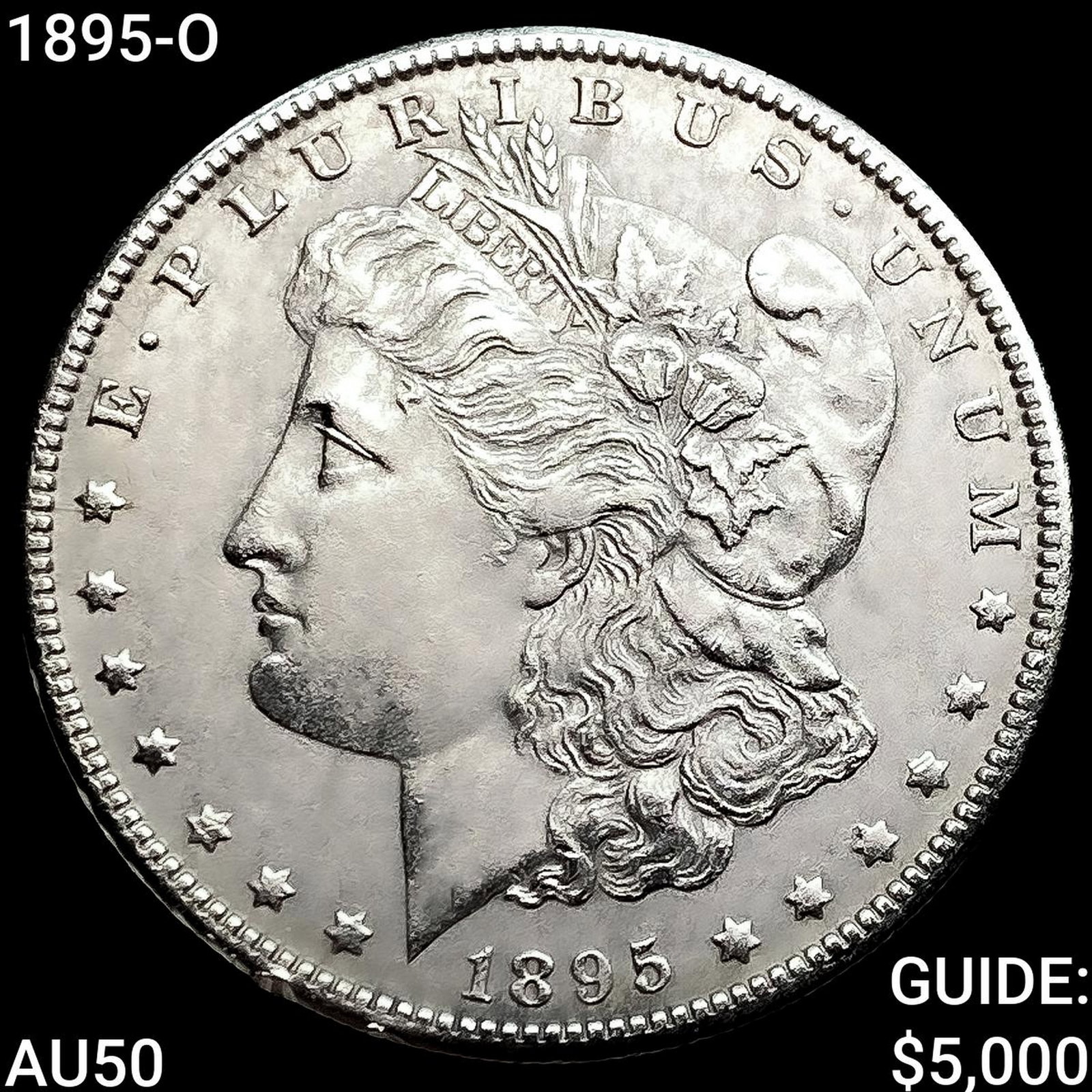 1895-O Morgan Silver Dollar CLOSELY UNCIRCULATED: 1895-O Morgan Silver Dollar CLOSELY UNCIRCULATED