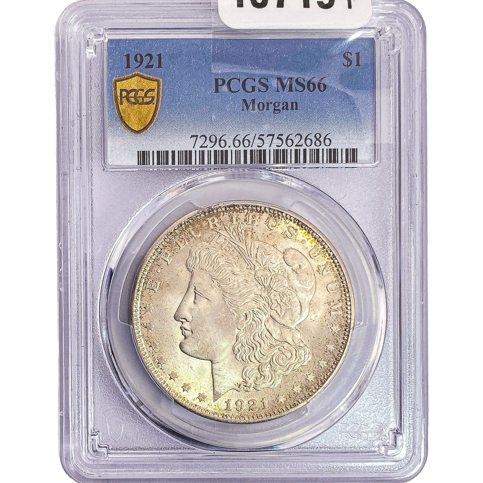 1921 Morgan Silver Dollar PCGS MS66: 1921 Morgan Silver Dollar PCGS MS66