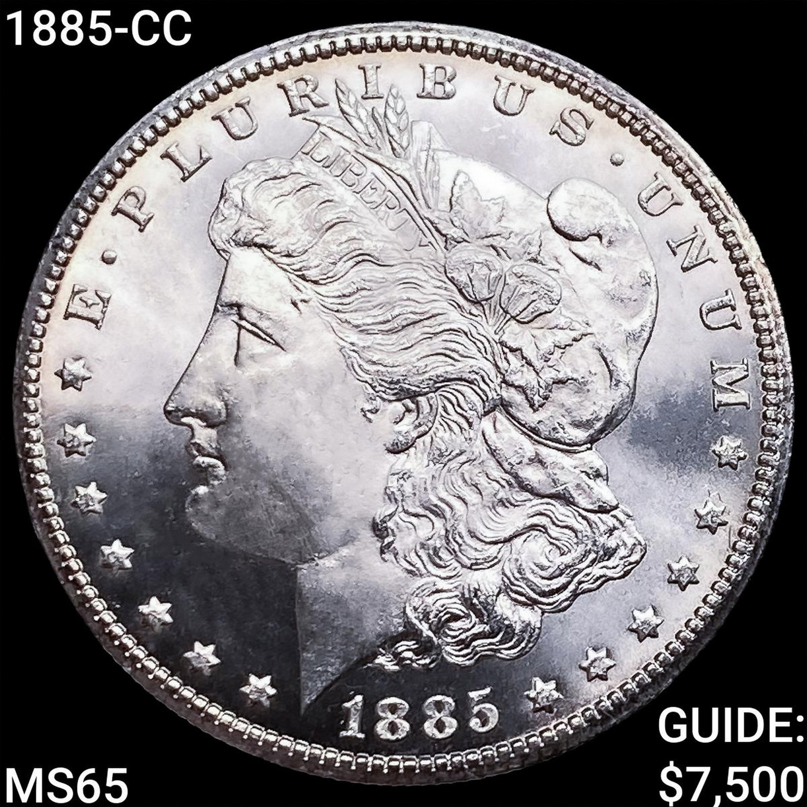 1885-CC Morgan Silver Dollar GEM BU: 1885-CC Morgan Silver Dollar GEM BU