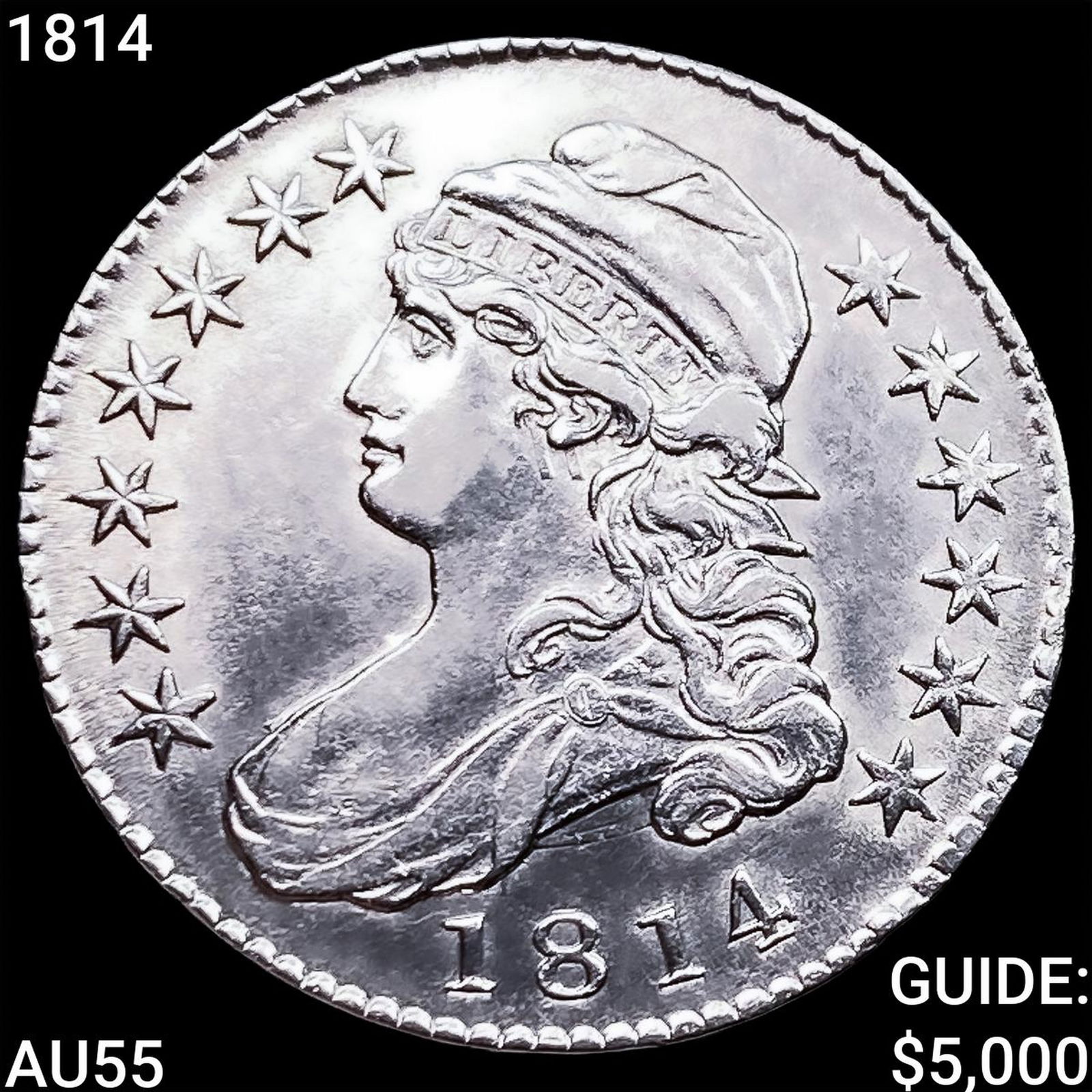 1814 Capped Bust Half Dollar HIGH GRADE (1 of 2)