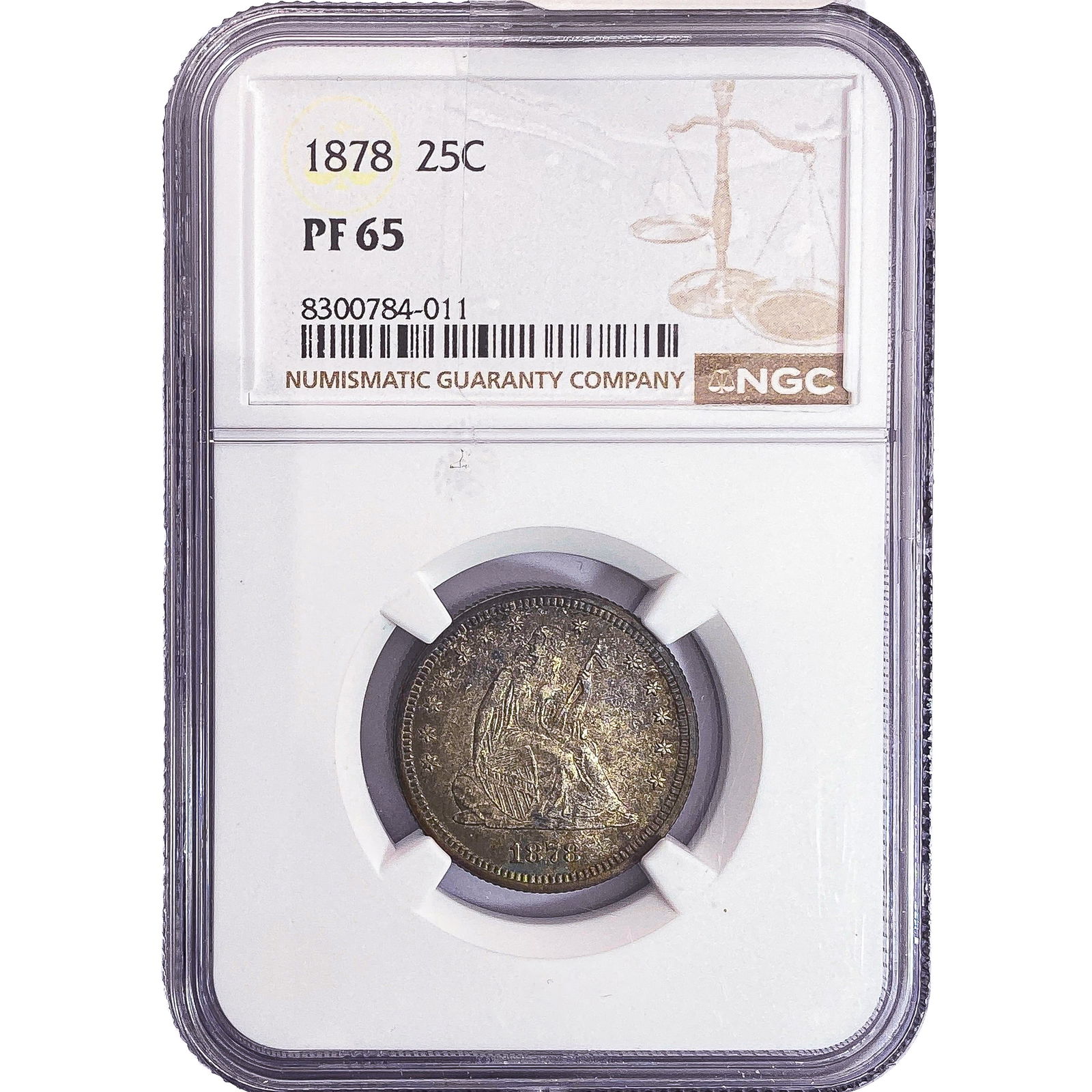 1878 Seated Liberty Quarter NGC PF65: 1878 Seated Liberty Quarter NGC PF65