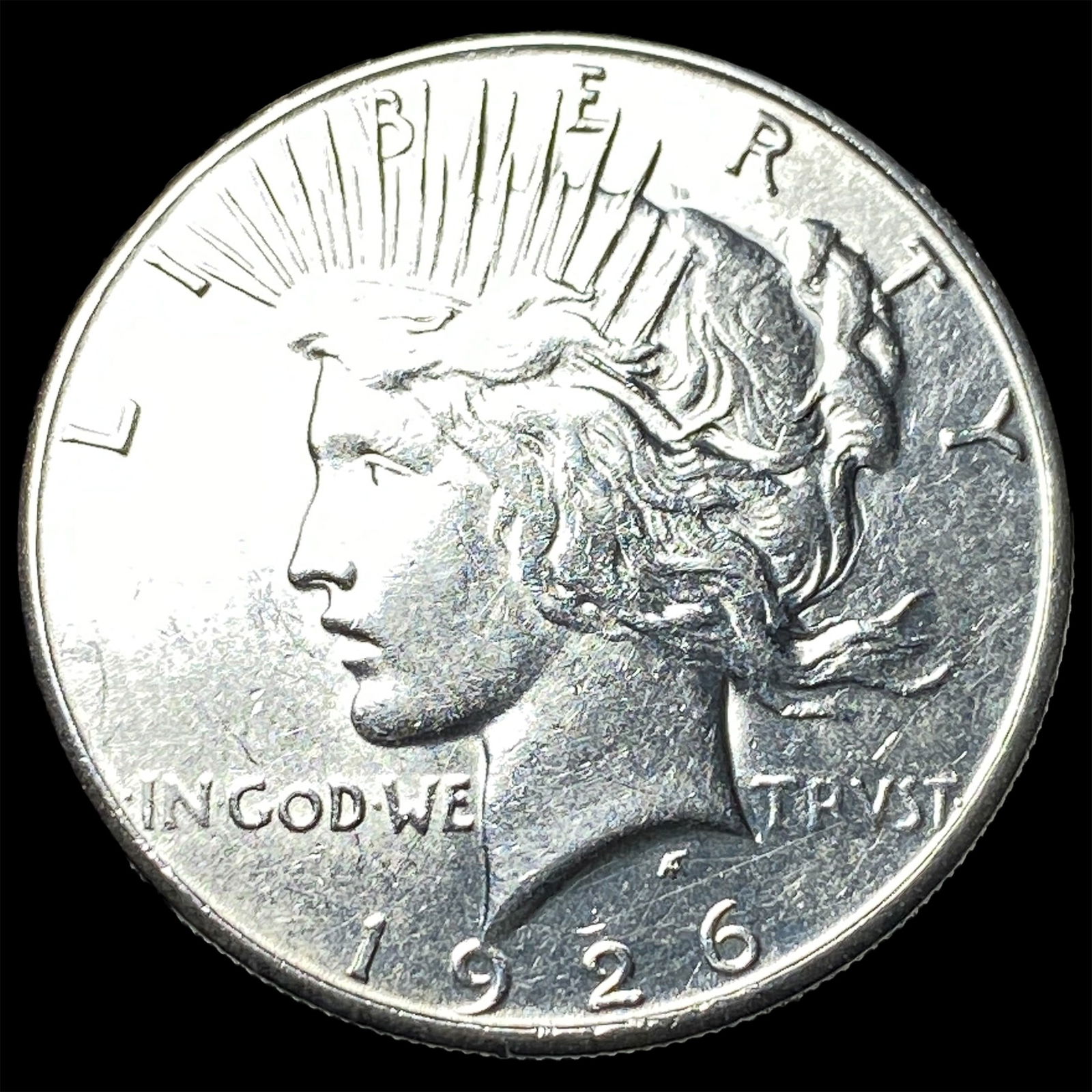 1926-S Peace Silver Dollar CLOSELY UNCIRCULATED: 1926-S Peace Silver Dollar CLOSELY UNCIRCULATED