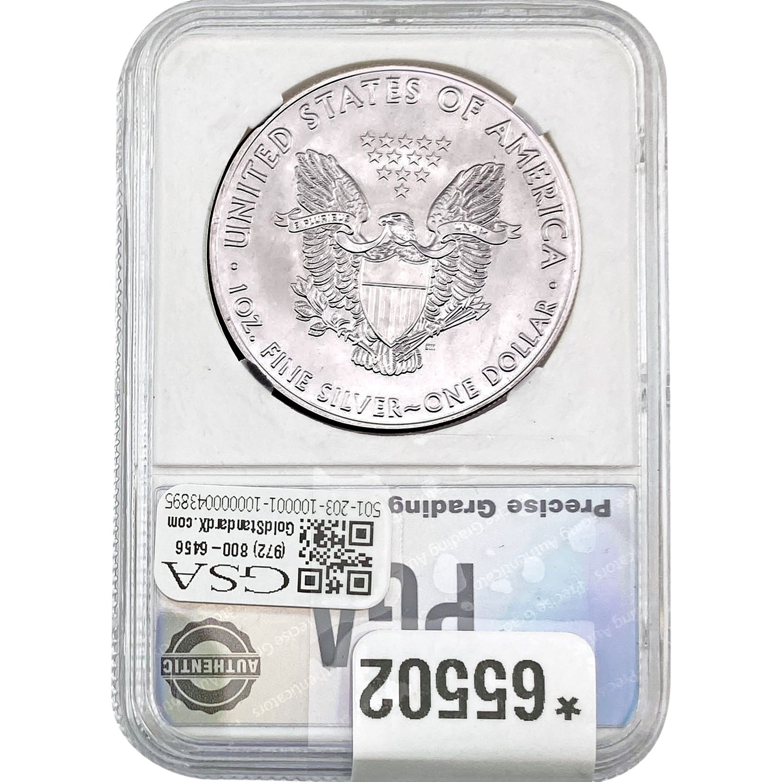 2017 Silver Eagle PGA MS69 - 2