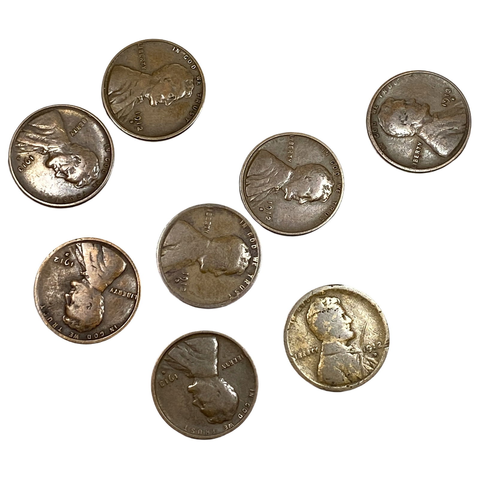 [8 Coins] 1912-1913 Wheat Cent (1 of 2)