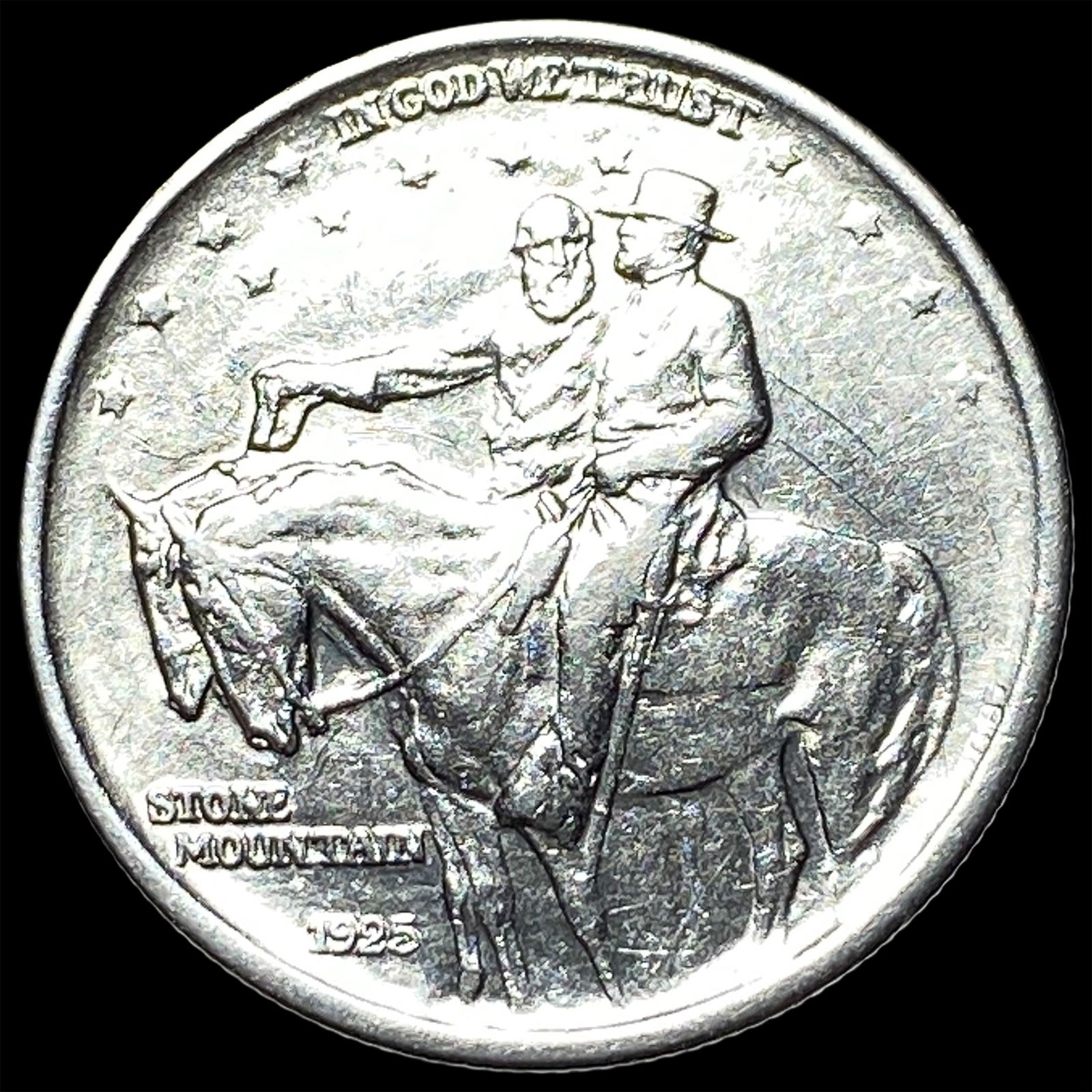 1925 Stone Mountain Silver Half Dollar CLOSELY UNCIRCULATED: 1925 Stone Mountain Silver Half Dollar CLOSELY UNCIRCULATED