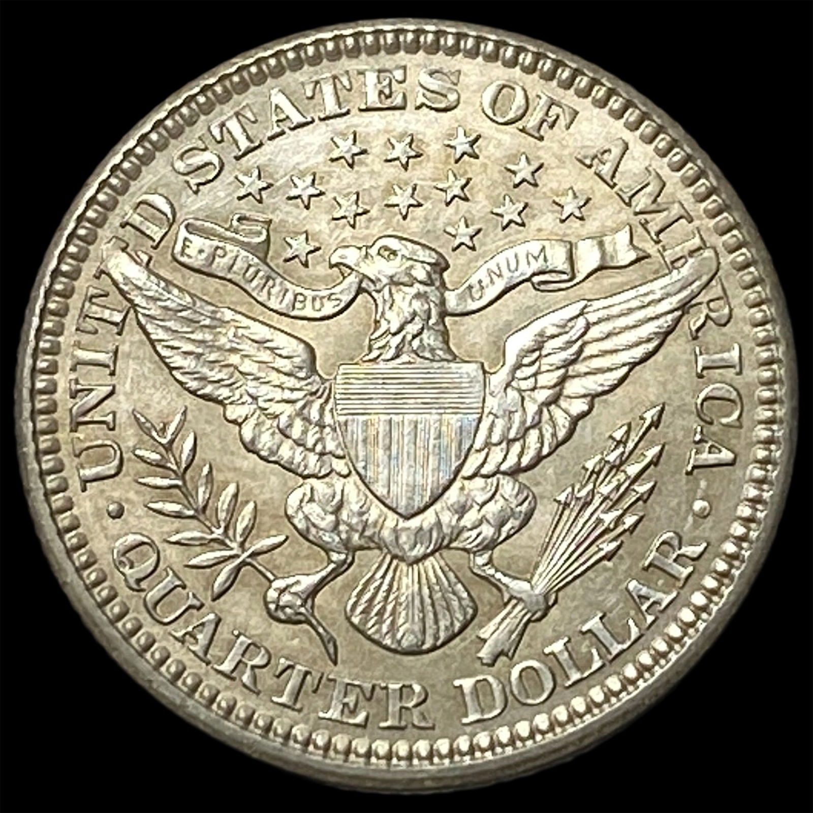 1902 Barber Silver Quarter UNCIRCULATED - 2