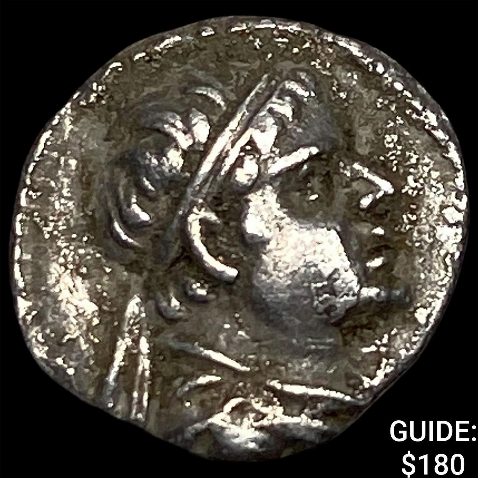 Greco-Bactria Eucratides I 171-145 BC Silver Obol NEARLY UNCIRCULATED: Greco-Bactria Eucratides I 171-145 BC Silver Obol NEARLY UNCIRCULATED