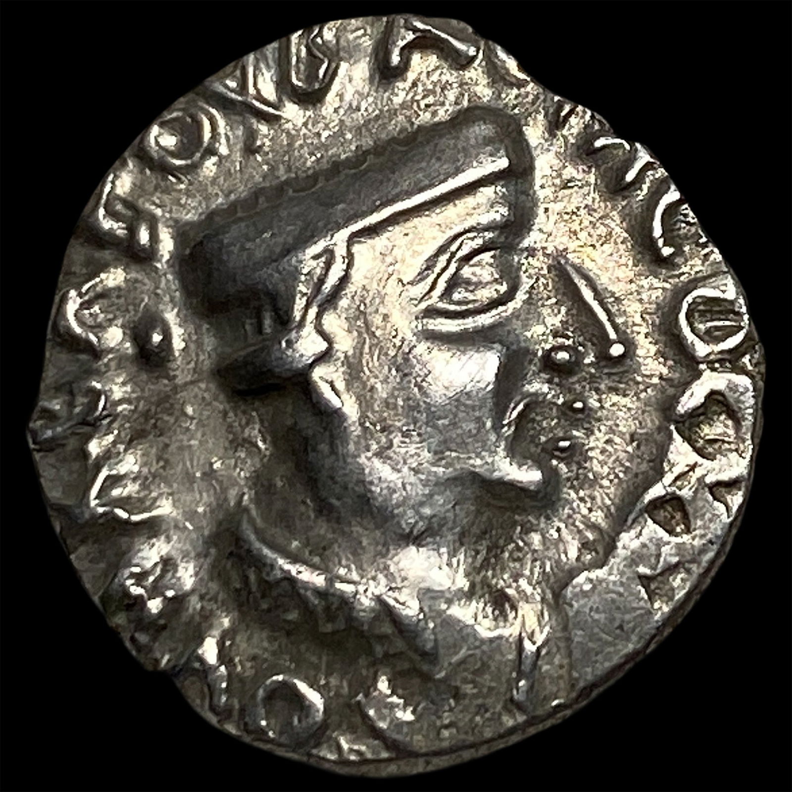 Ancient Indian Nahapana 78-40 BC Silver Drachm CLOSELY UNCIRCULATED (1 of 2)