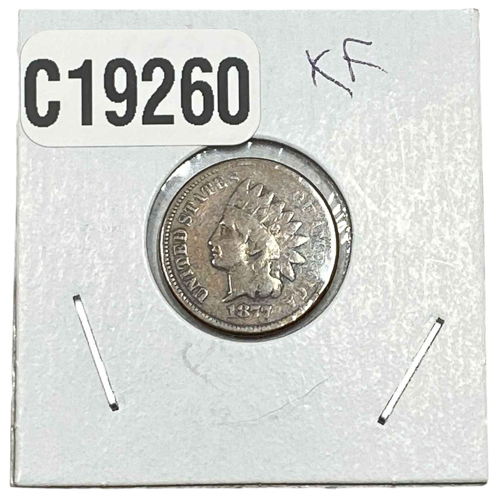 1877 Indian Head Cent (1 of 2)