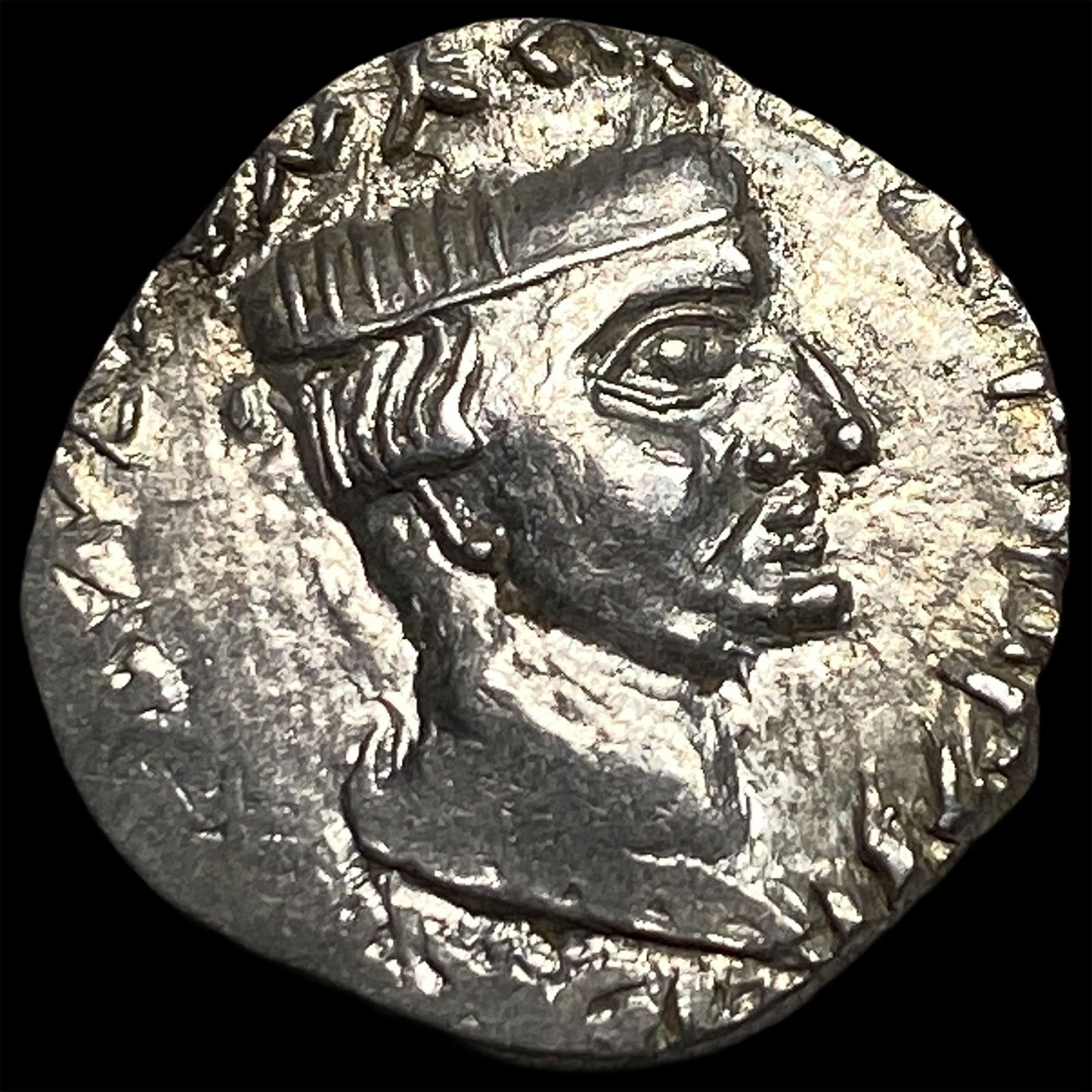 Ancient Indian Nahapana 78-40 BC Silver Drachm CLOSELY UNCIRCULATED (1 of 2)