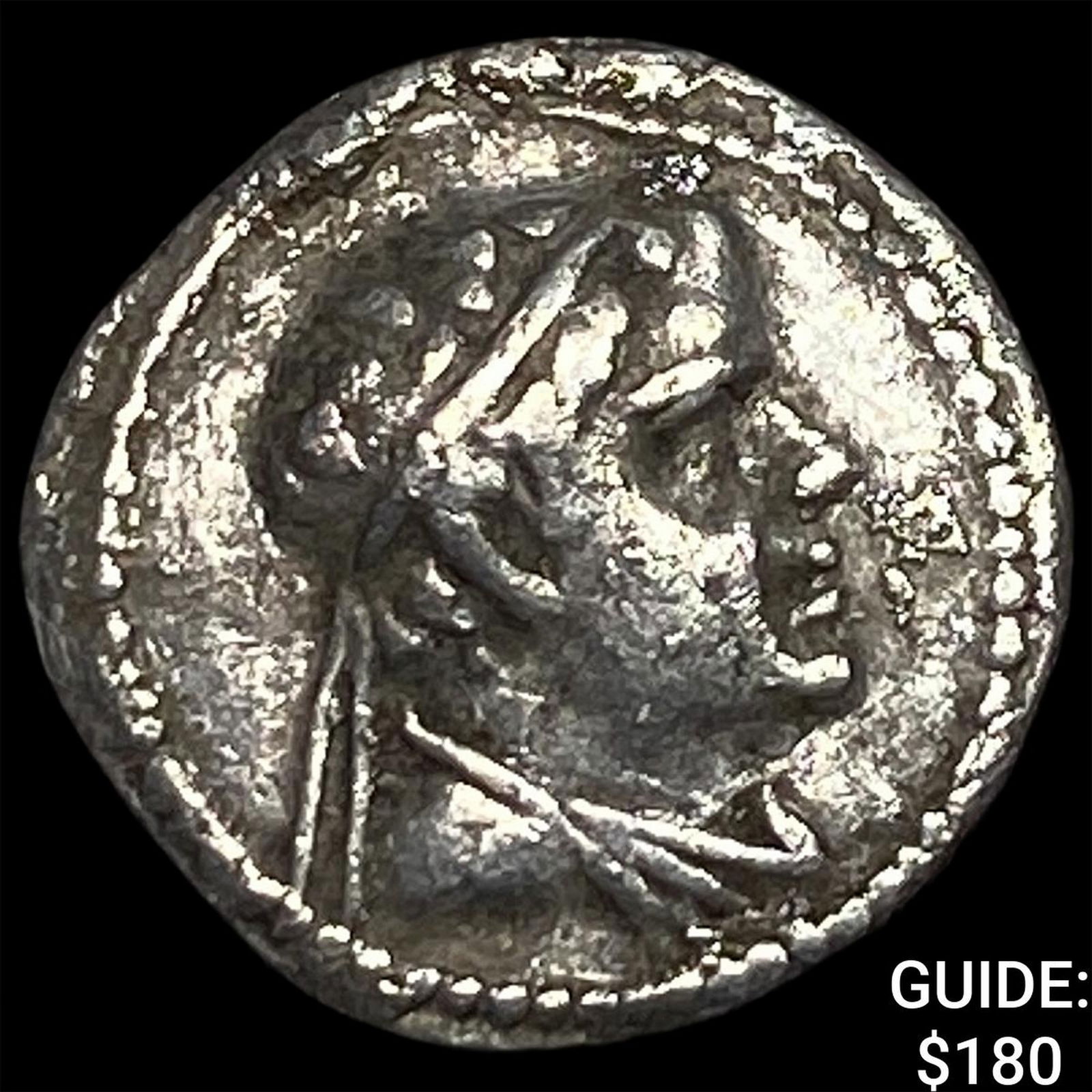 Greco-Bactria Eucratides I 171-145 BC Silver Obol NEARLY UNCIRCULATED: Greco-Bactria Eucratides I 171-145 BC Silver Obol NEARLY UNCIRCULATED