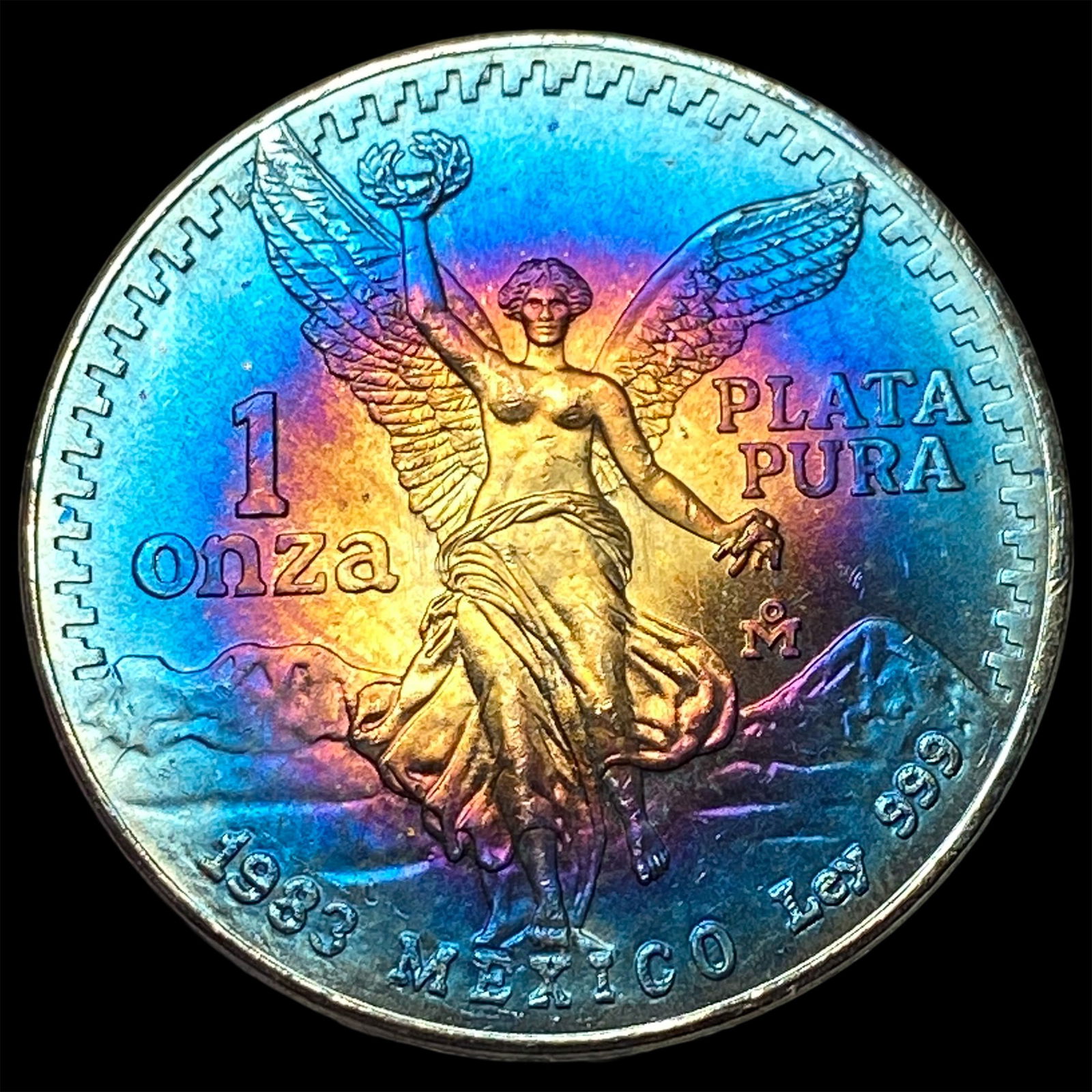 1985 Mexico Silver 1 Onza Libertad SUPERB GEM BU: 1985 Mexico Silver 1 Onza Libertad SUPERB GEM BU