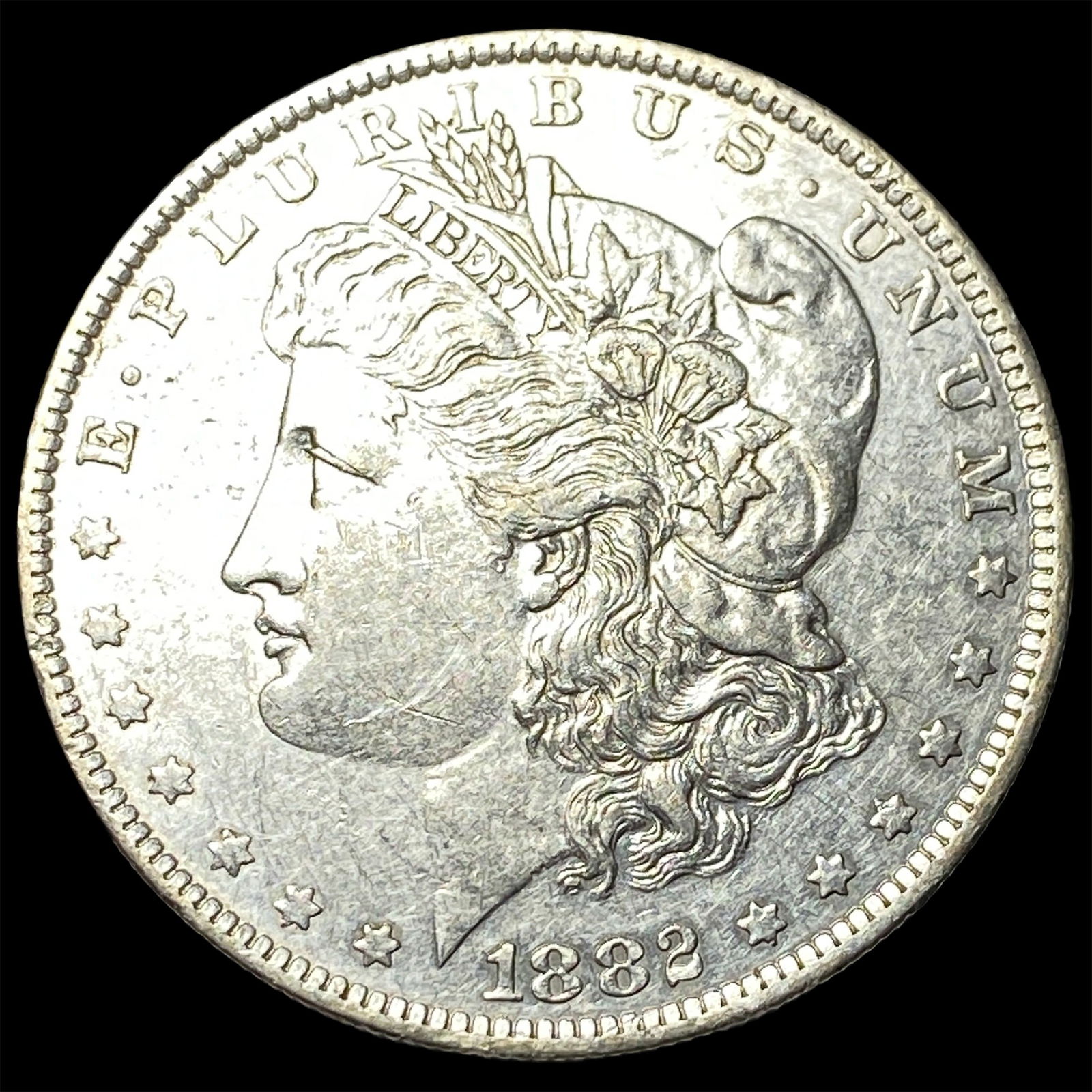 1890-CC Silver Morgan Dollar CLOSELY UNCIRCULATED: 1890-CC Silver Morgan Dollar CLOSELY UNCIRCULATED