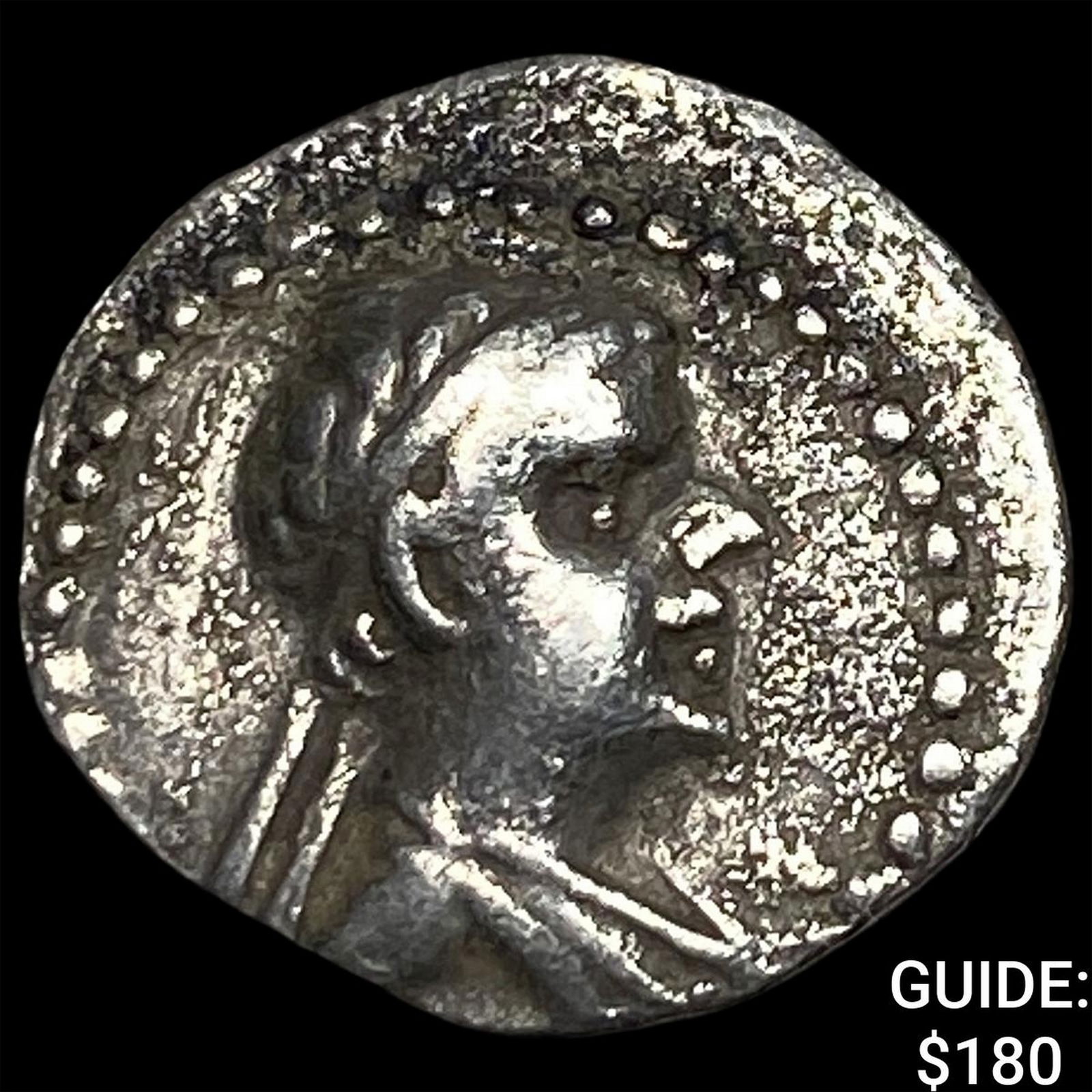 Greco-Bactria Eucratides I 171-145 BC Silver Obol NEARLY UNCIRCULATED: Greco-Bactria Eucratides I 171-145 BC Silver Obol NEARLY UNCIRCULATED