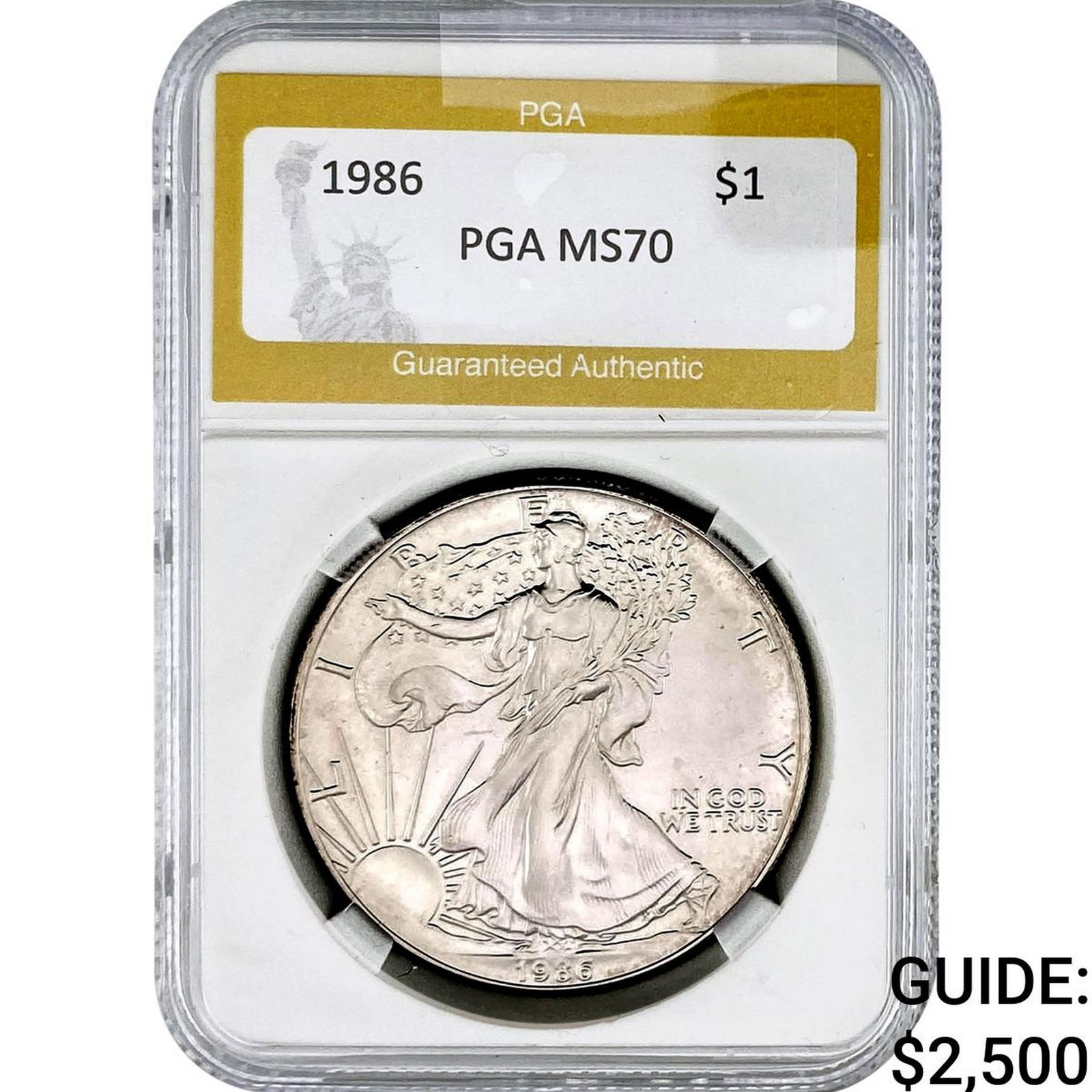 1986 Silver Eagle PGA MS70: 1986 Silver Eagle PGA MS70