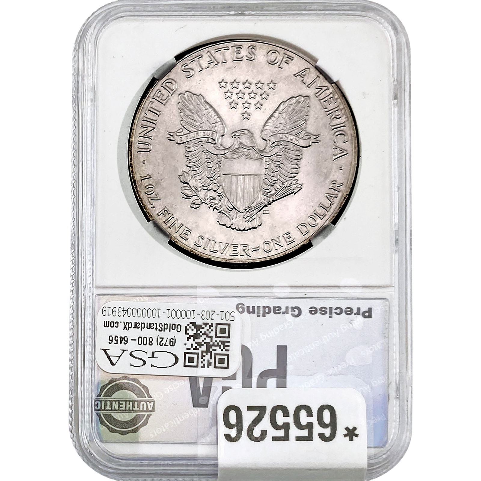 1986 Silver Eagle PGA MS70 - 2