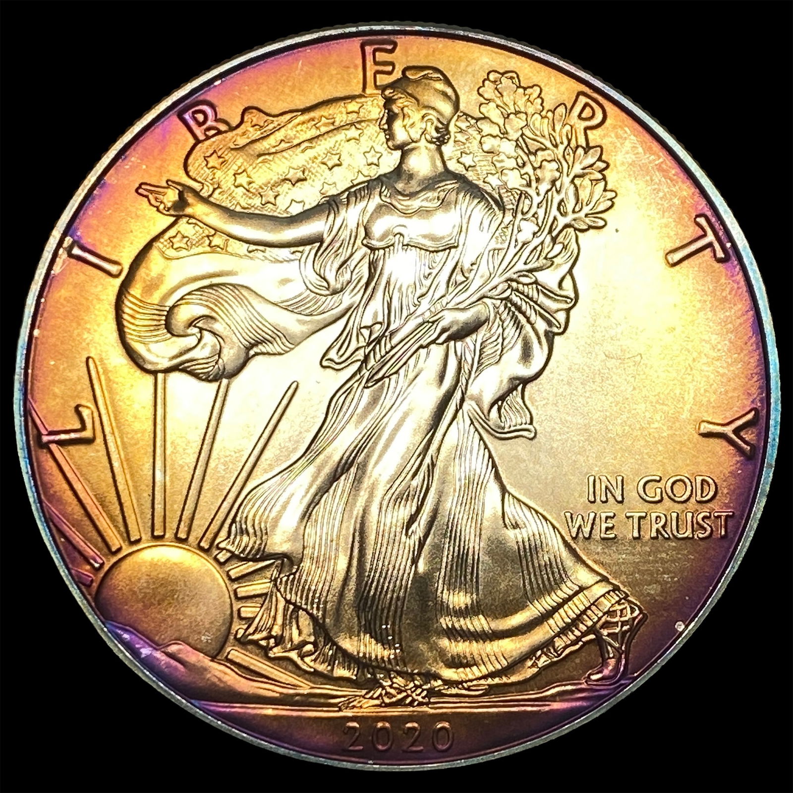 2020 1 oz Silver American Eagle $1 SUPERB GEM BU (1 of 2)