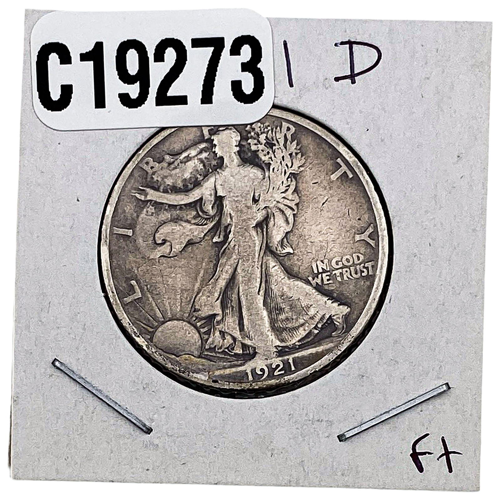 1921-D Walking Liberty Half Dollar (1 of 2)
