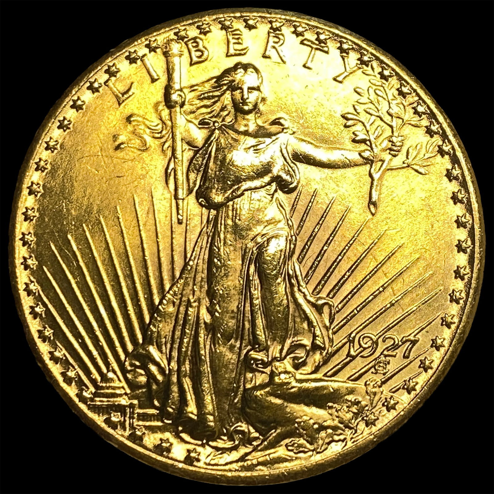 1927-S Gold $20 Saint-Gaudens Double Eagle CLOSELY UNCIRCULATED (1 of 2)