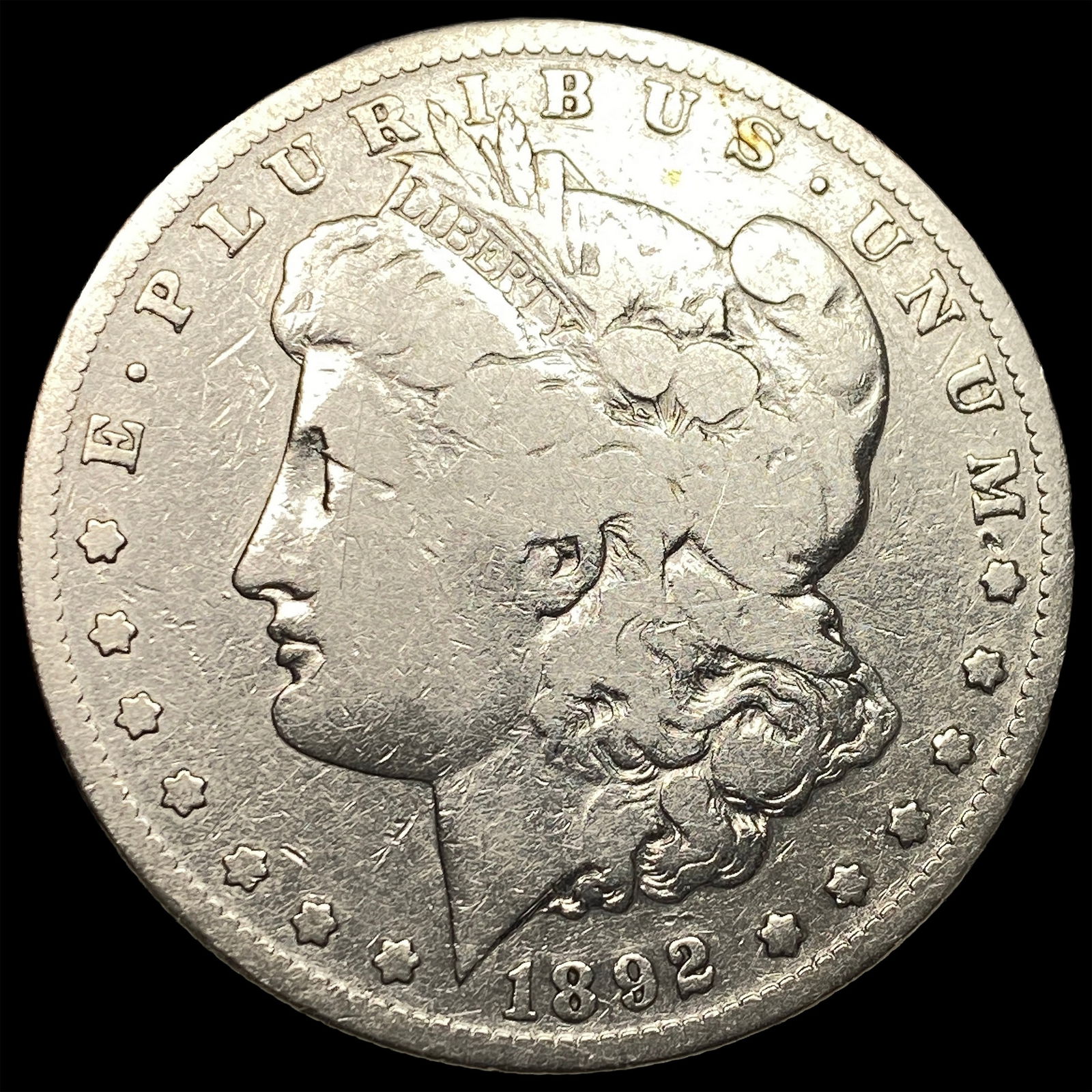 1892-S Silver Morgan Dollar NICELY CIRCULATED (1 of 2)