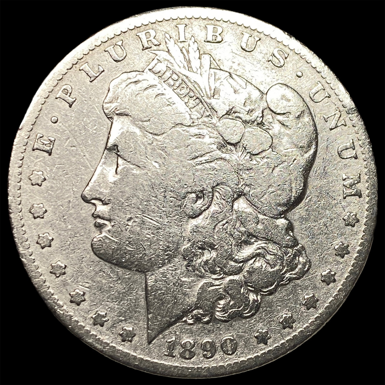 1890-S Silver Morgan Dollar NICELY CIRCULATED: 1890-S Silver Morgan Dollar NICELY CIRCULATED