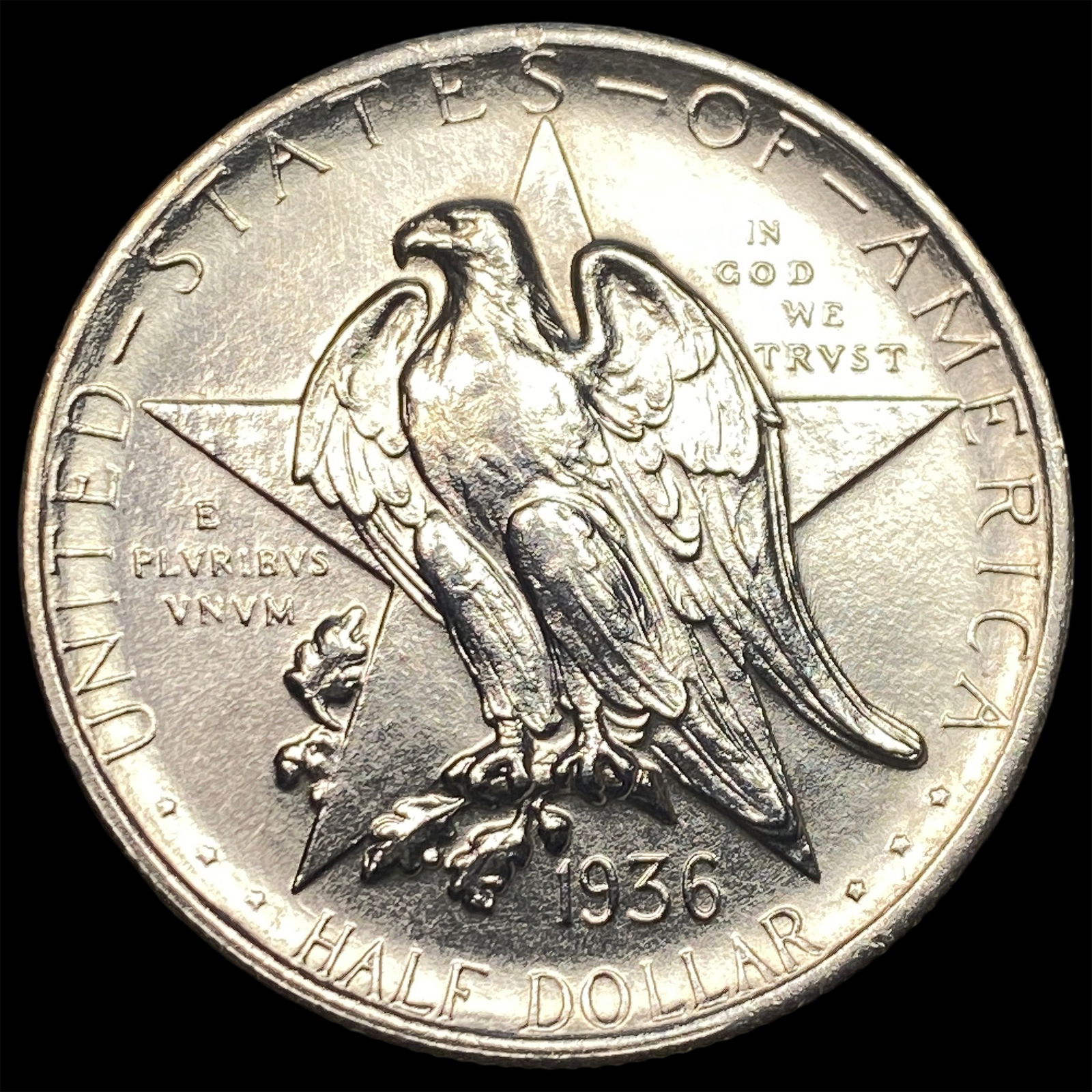 1936 Silver Half Dollar Texas Centennial CHOICE BU (1 of 2)