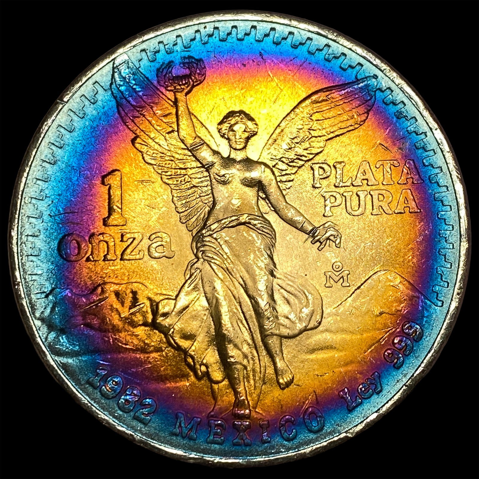 1982 Mexico Silver 1 Onza Libertad SUPERB GEM BU: 1982 Mexico Silver 1 Onza Libertad SUPERB GEM BU