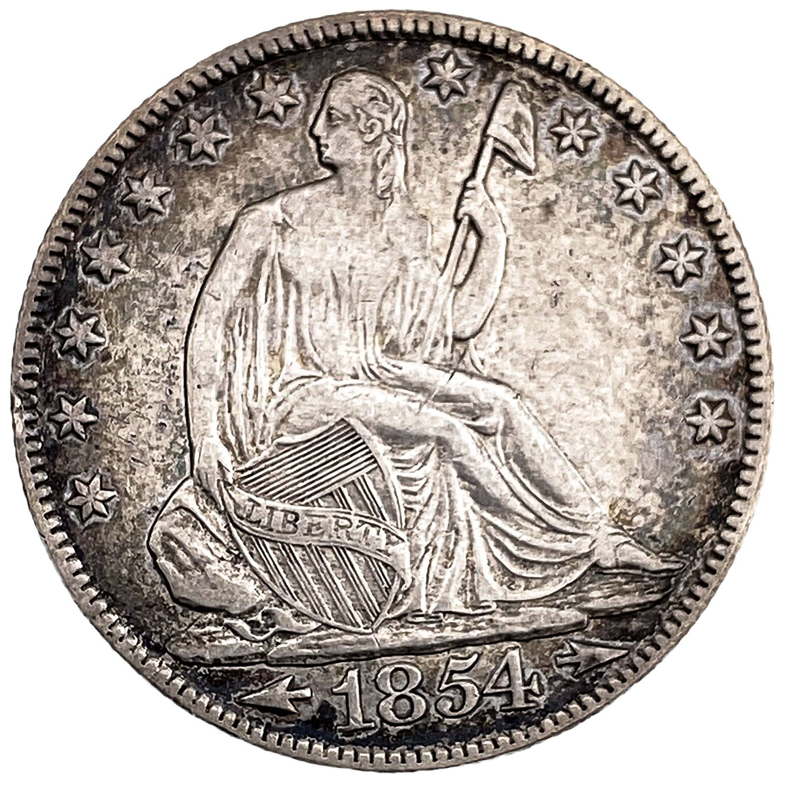 1854-O Seated Liberty Half Dollar Arrows (1 of 2)