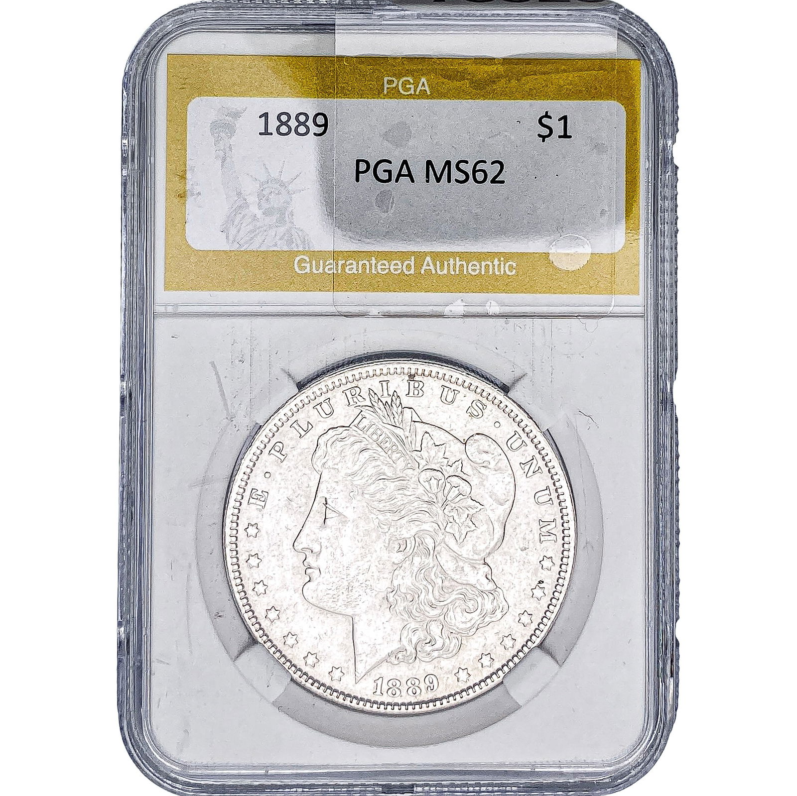 1889 Morgan Silver Dollar PGA MS62: 1889 Morgan Silver Dollar PGA MS62