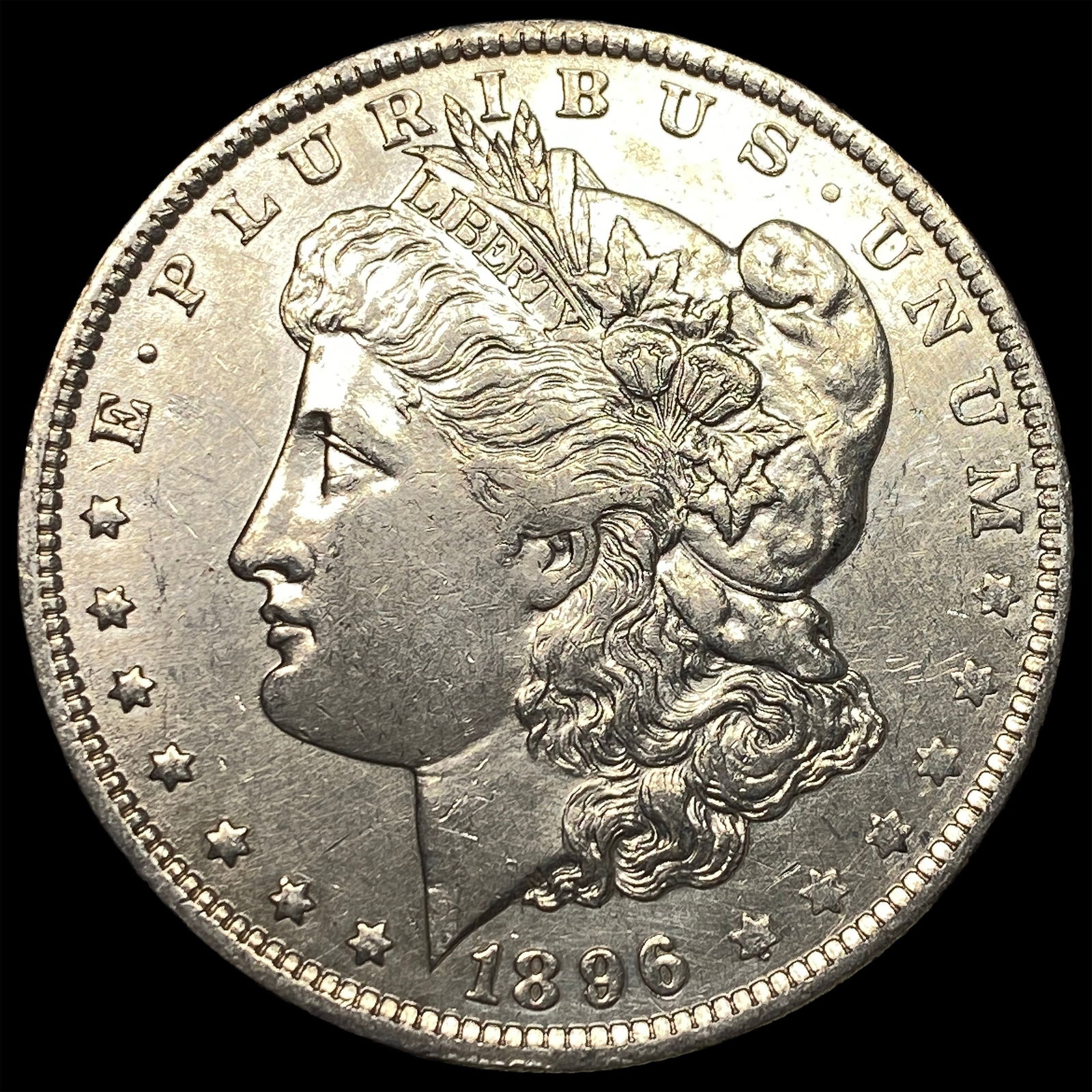 1896 Silver Morgan Dollar CLOSELY UNCIRCULATED: 1896 Silver Morgan Dollar CLOSELY UNCIRCULATED