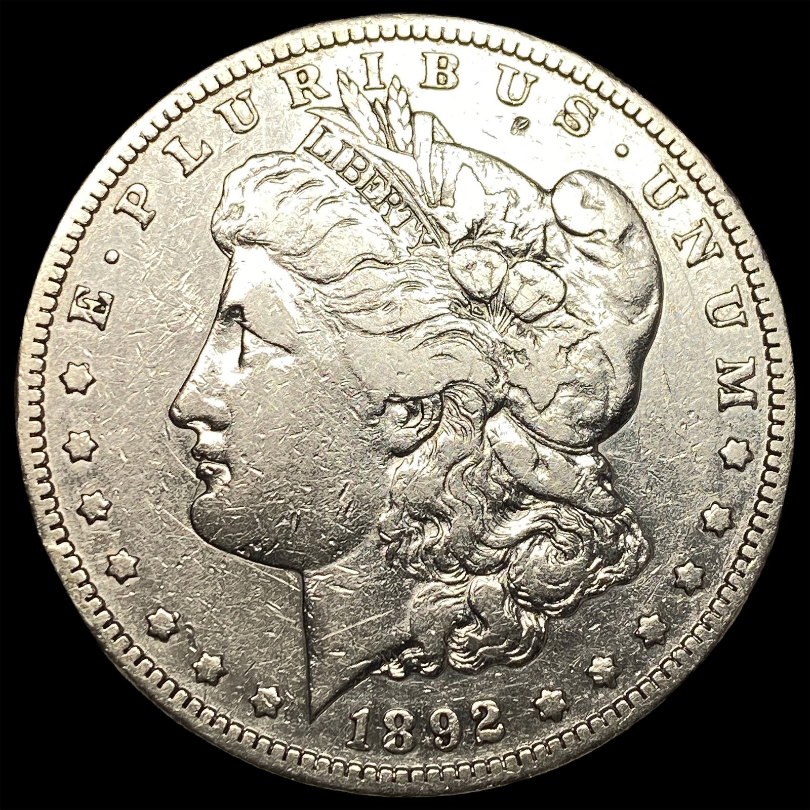 1892-S Silver Morgan Dollar LIGHTLY CIRCULATED: 1892-S Silver Morgan Dollar LIGHTLY CIRCULATED