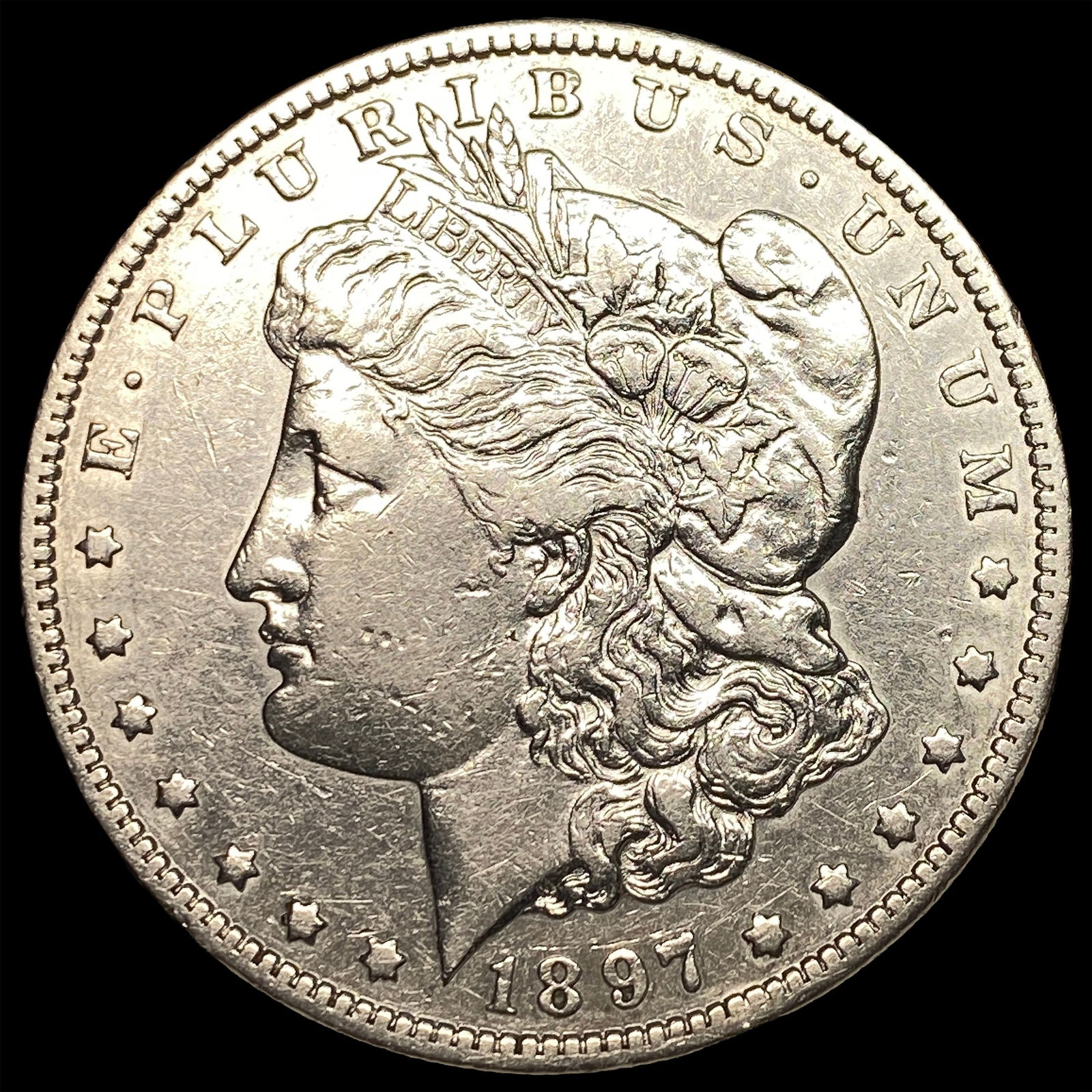 1897-O Silver Morgan Dollar NEARLY UNCIRCULATED: 1897-O Silver Morgan Dollar NEARLY UNCIRCULATED