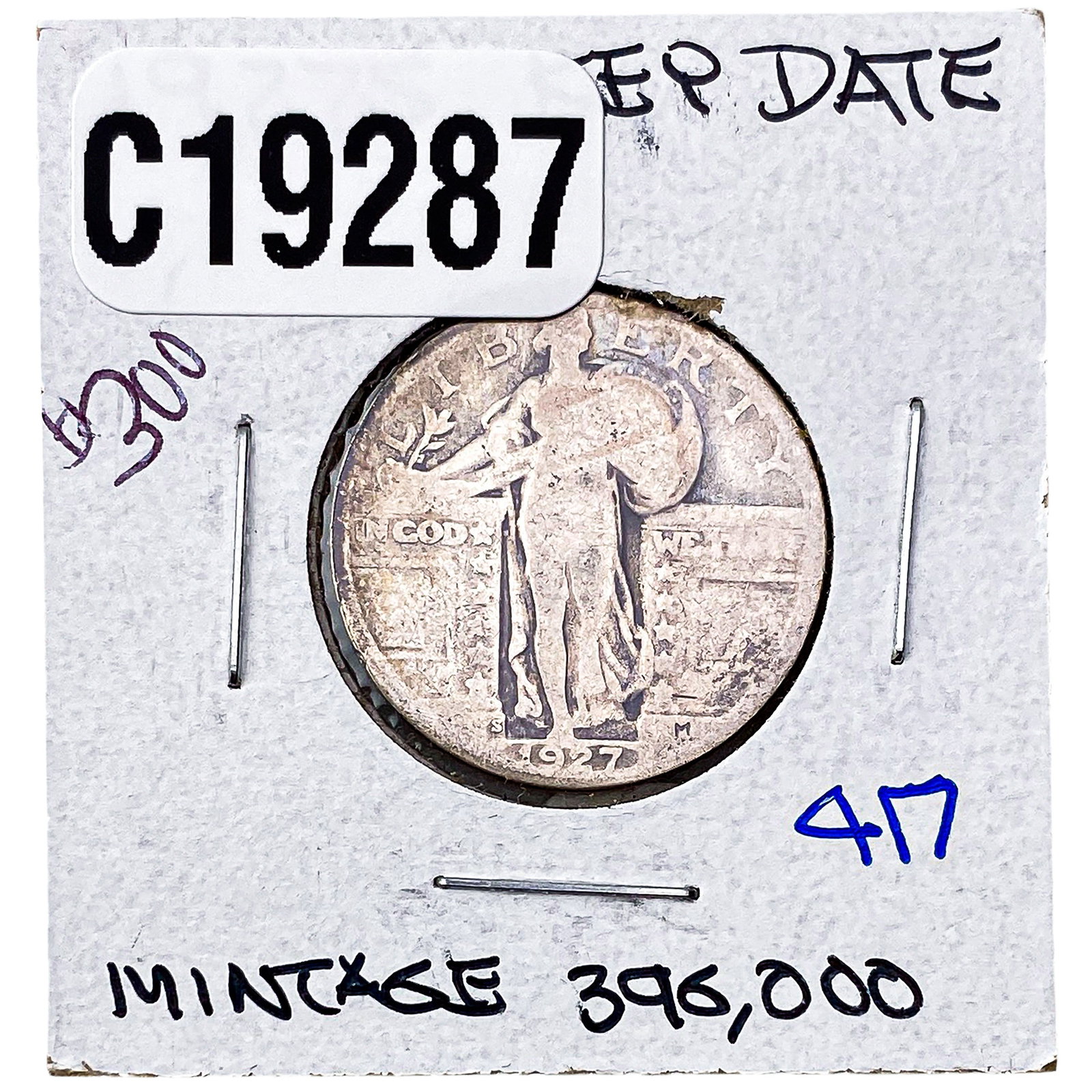 1927-S Standing Liberty Quarter Key Date: 1927-S Standing Liberty Quarter Key Date