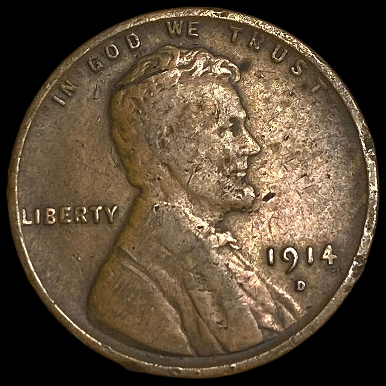 1914-D Lincoln Wheat Cent LIGHTLY CIRCULATED: 1914-D Lincoln Wheat Cent LIGHTLY CIRCULATED