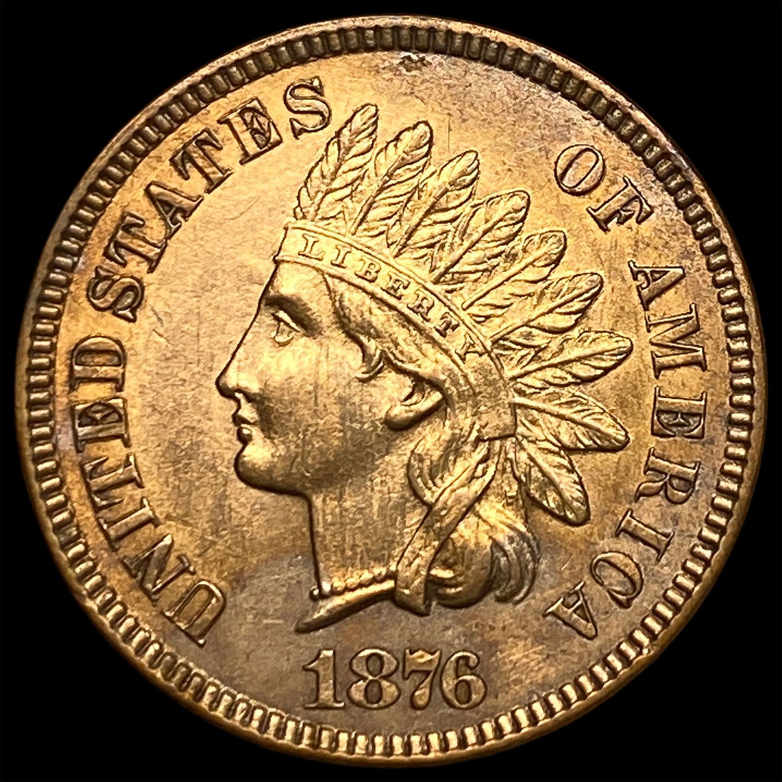 1876 Indian Head Cent UNCIRCULATED (1 of 2)