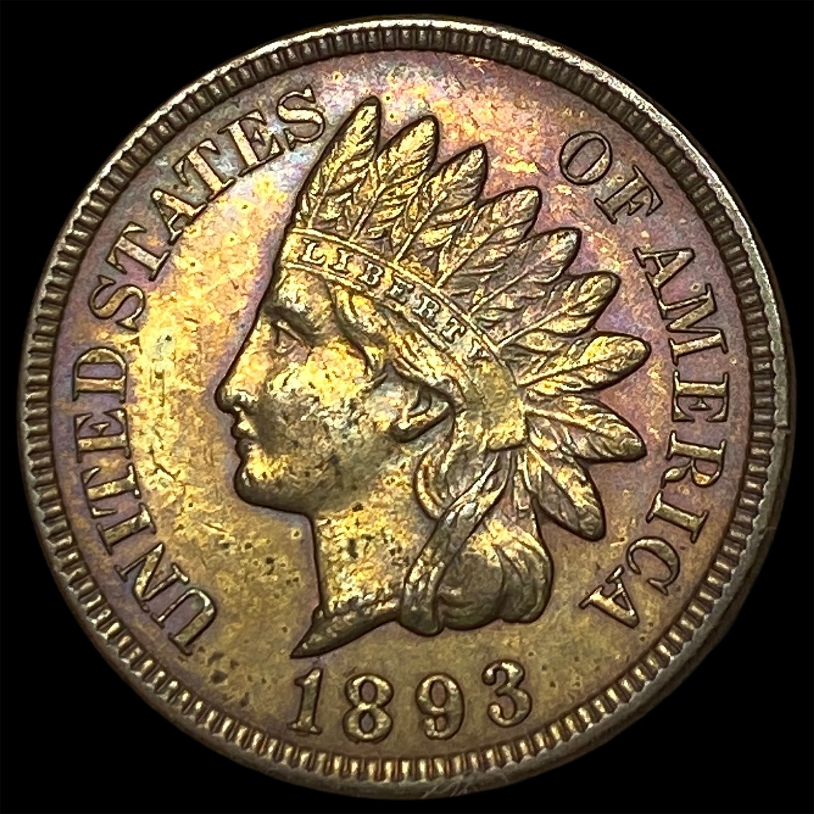 1893 Indian Head Cent CLOSELY UNCIRCULATED (1 of 2)