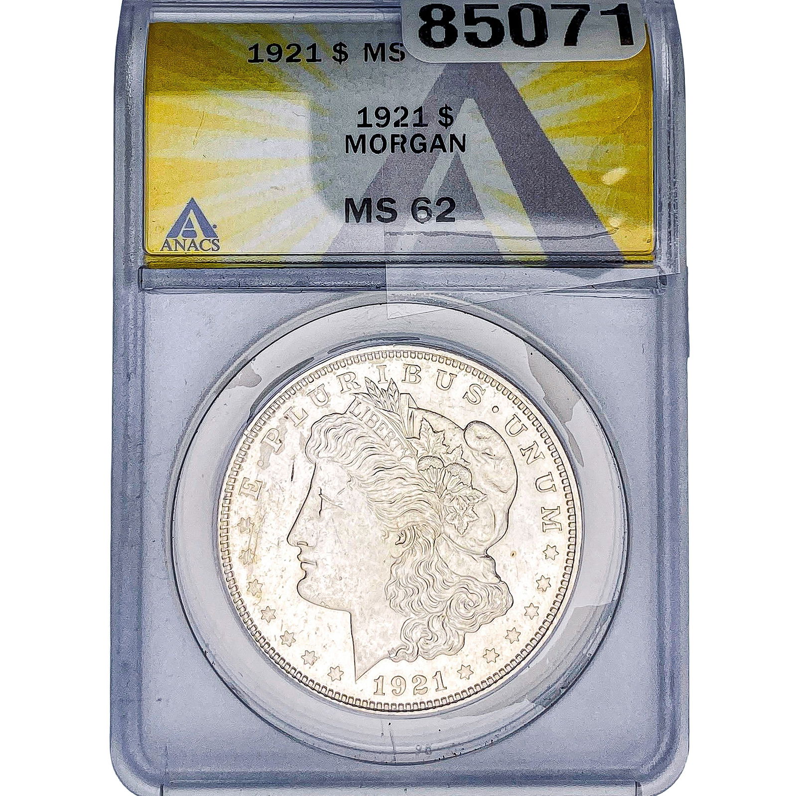 1921 Morgan Silver Dollar ANACS MS62 (1 of 2)