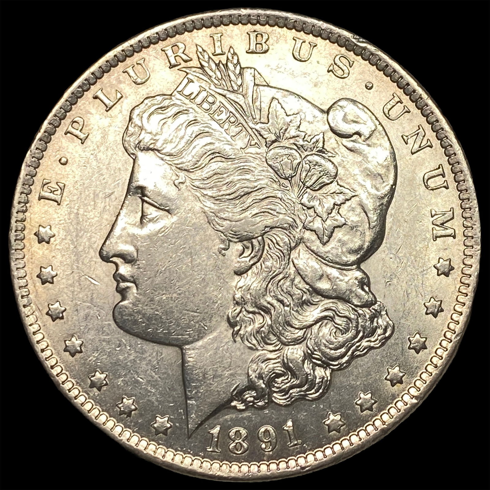 1891-CC Silver Morgan Dollar CHOICE AU: 1891-CC Silver Morgan Dollar CHOICE AU