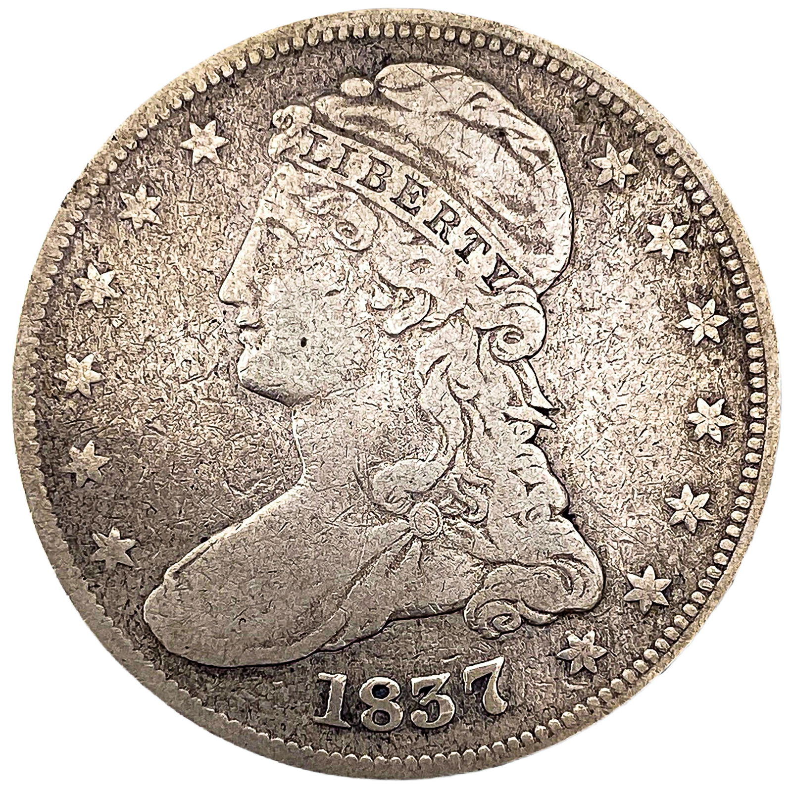 1837 Capped Bust Half Dollar (1 of 2)